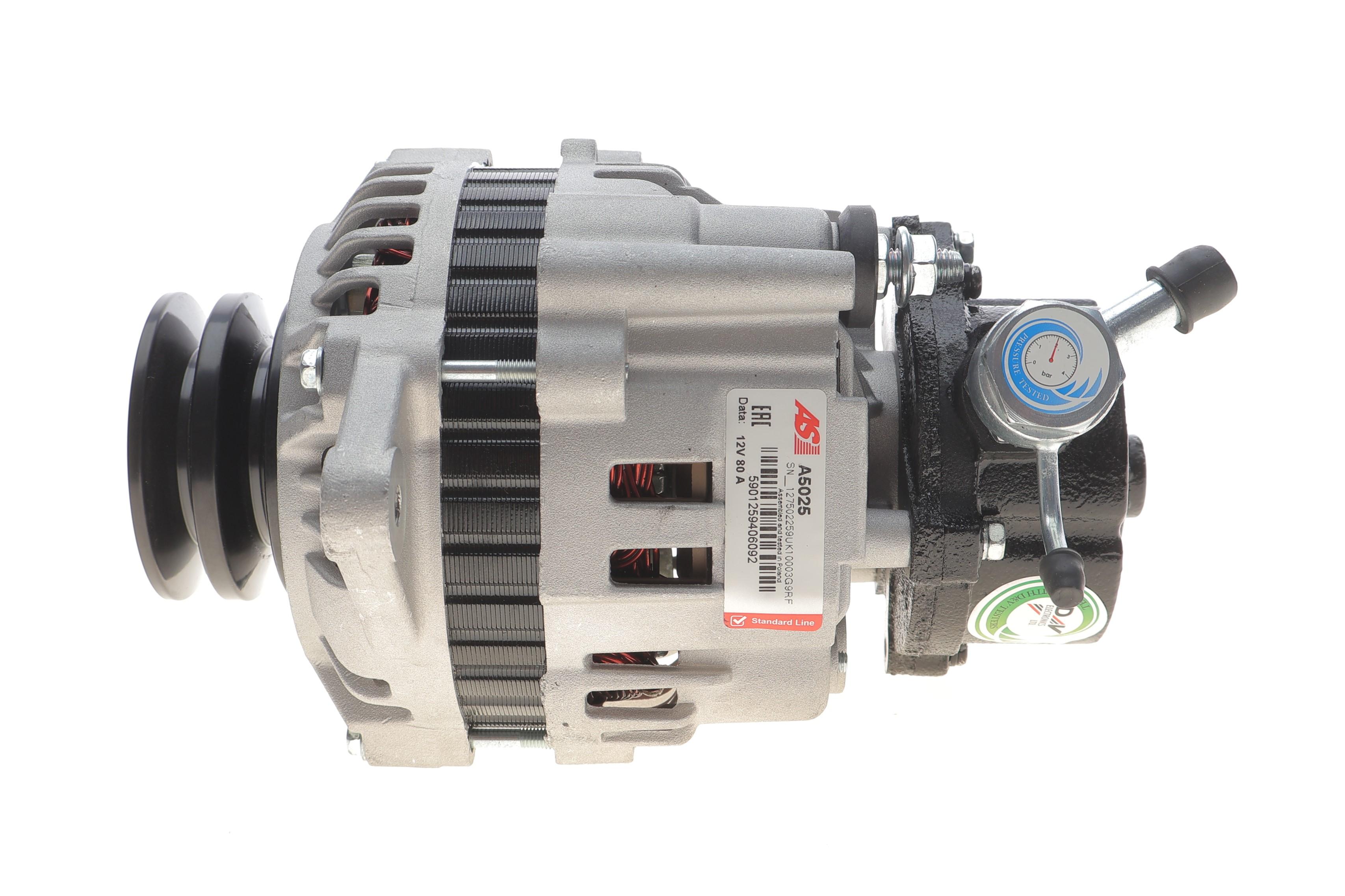 Генератор Misubishi Pajero 2.5 TD/TDi 98- (12V/80A) (вкл. вакумний насос)