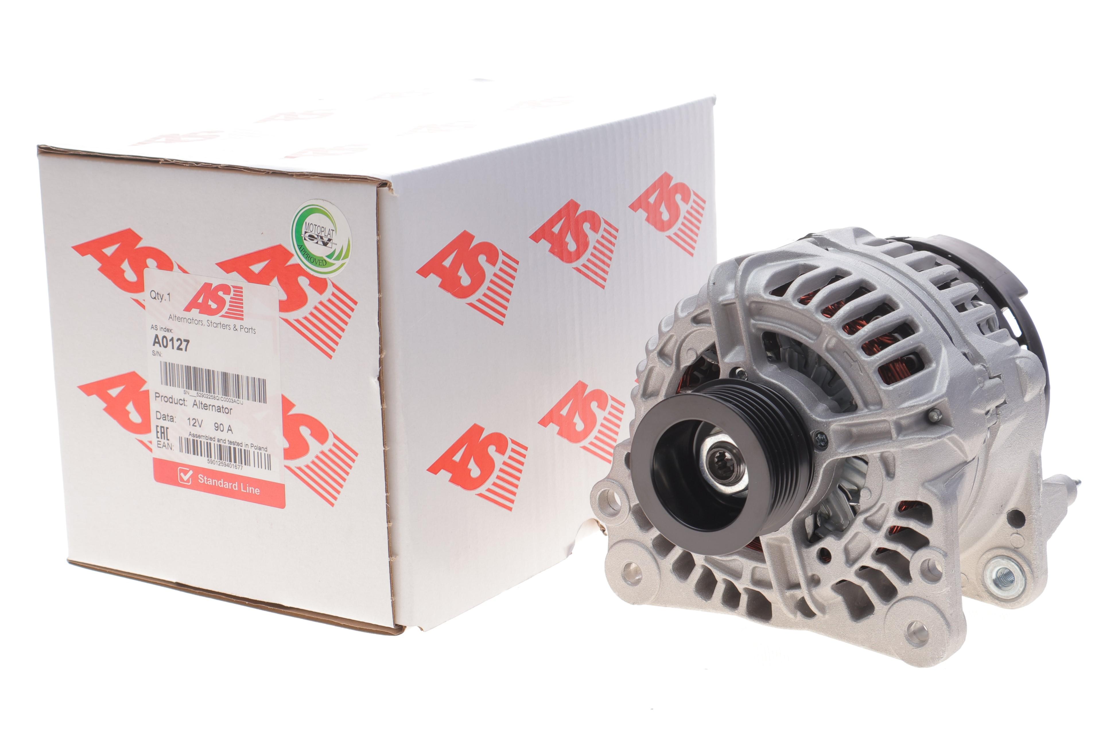 Генератор Audi A3/A4/Skoda Fabia/Octavia/VW Caddy/Golf 1.9TDI-2.5TDI/1.8-3.2 96- (12V/90A)