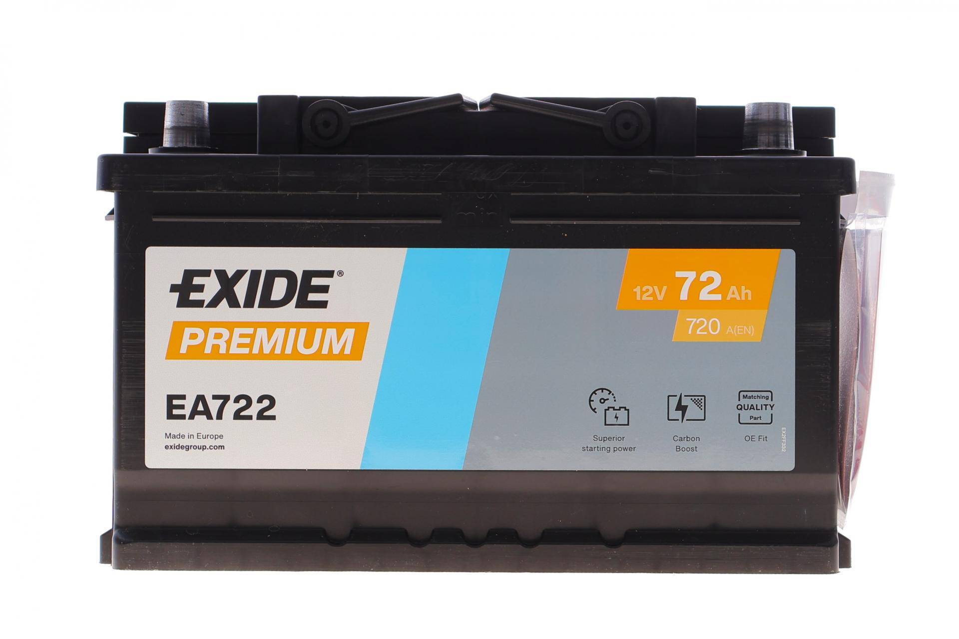 Акумуляторна батарея 72Ah/720A (278x175x175/+R/B13) Premium