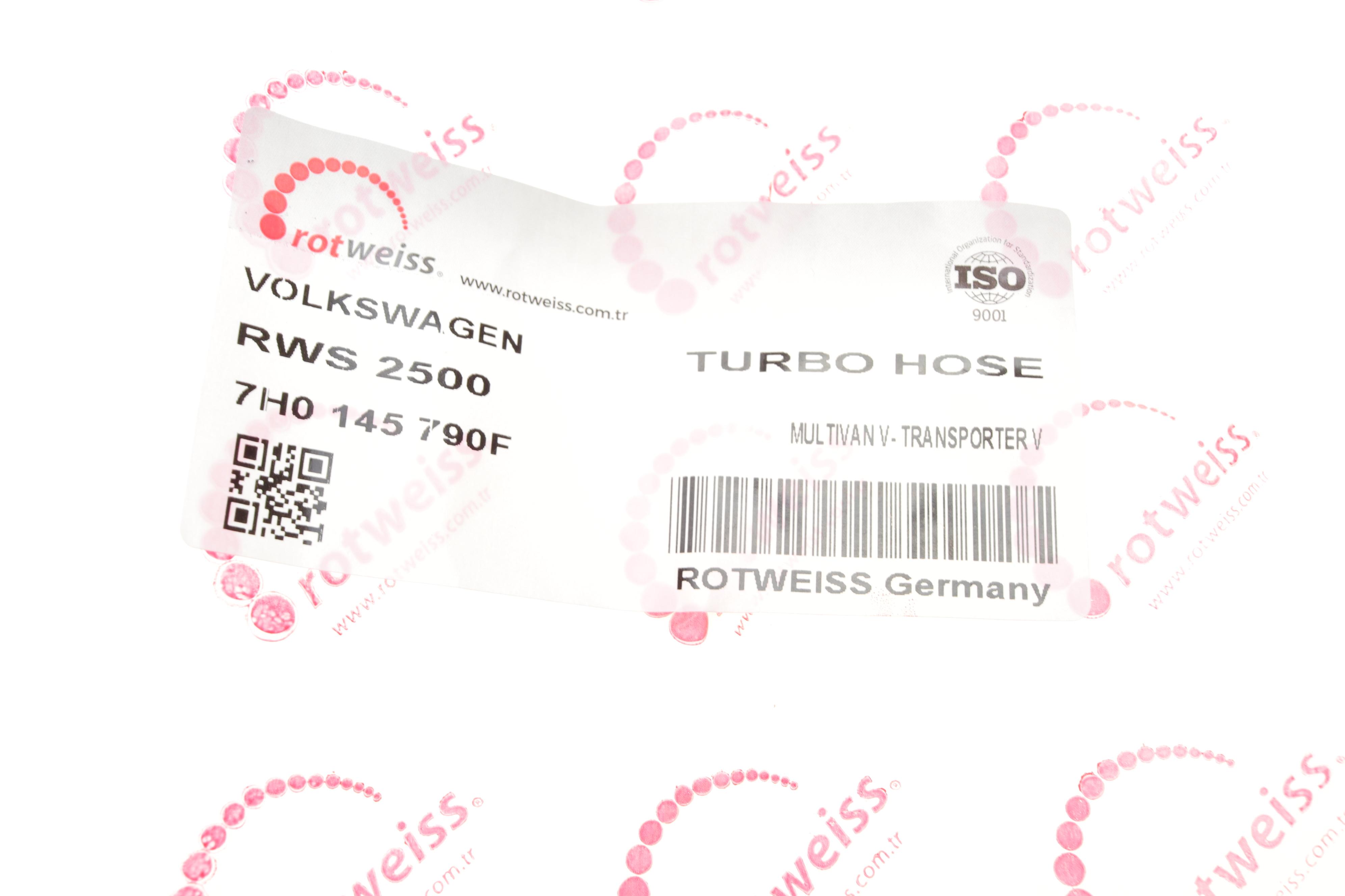 Патрубок інтеркулера (L) VW T5 2.5TDI 06-09