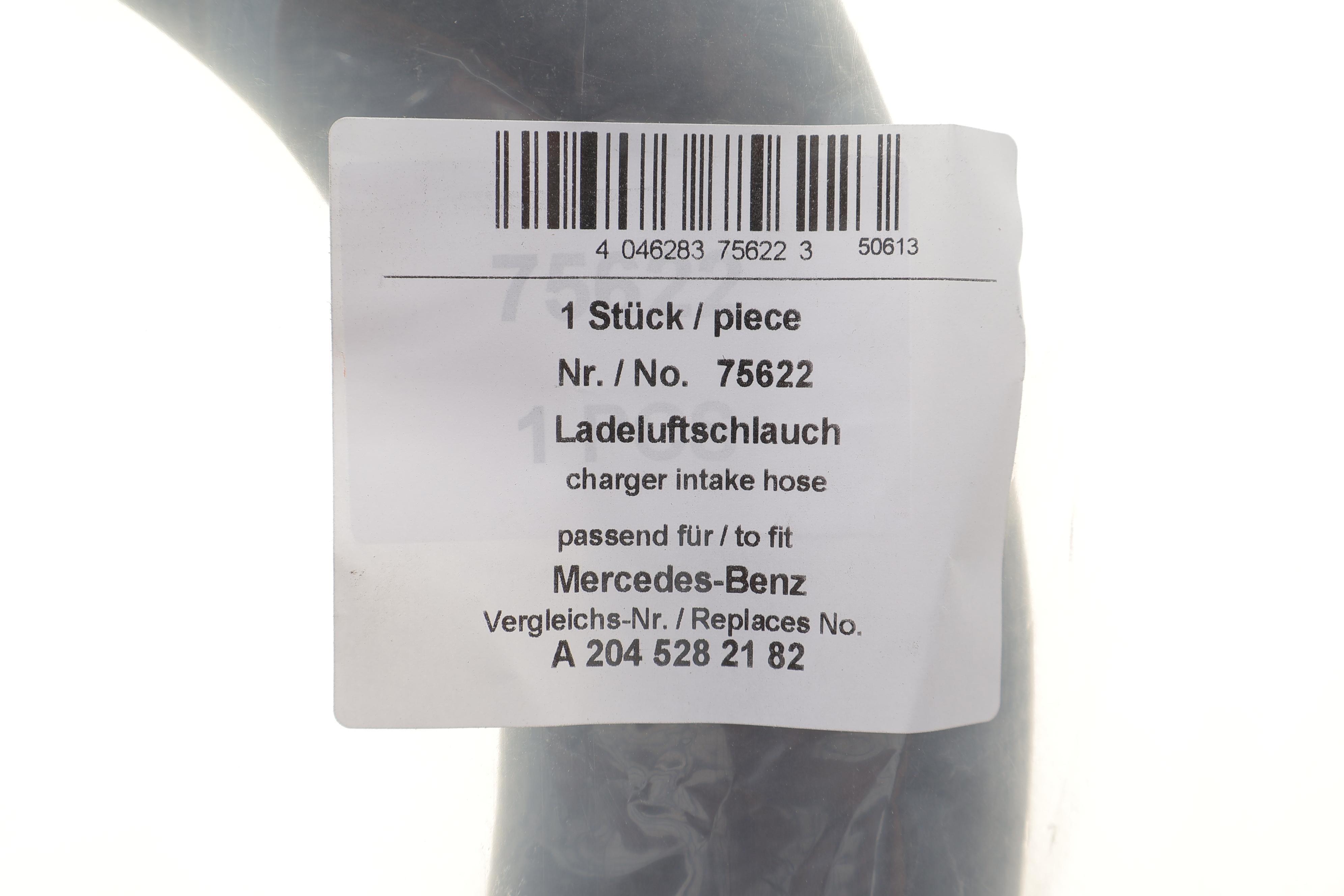 Патрубок інтеркулера (L) MB C-class (W204)/E-class (W212) 09-16