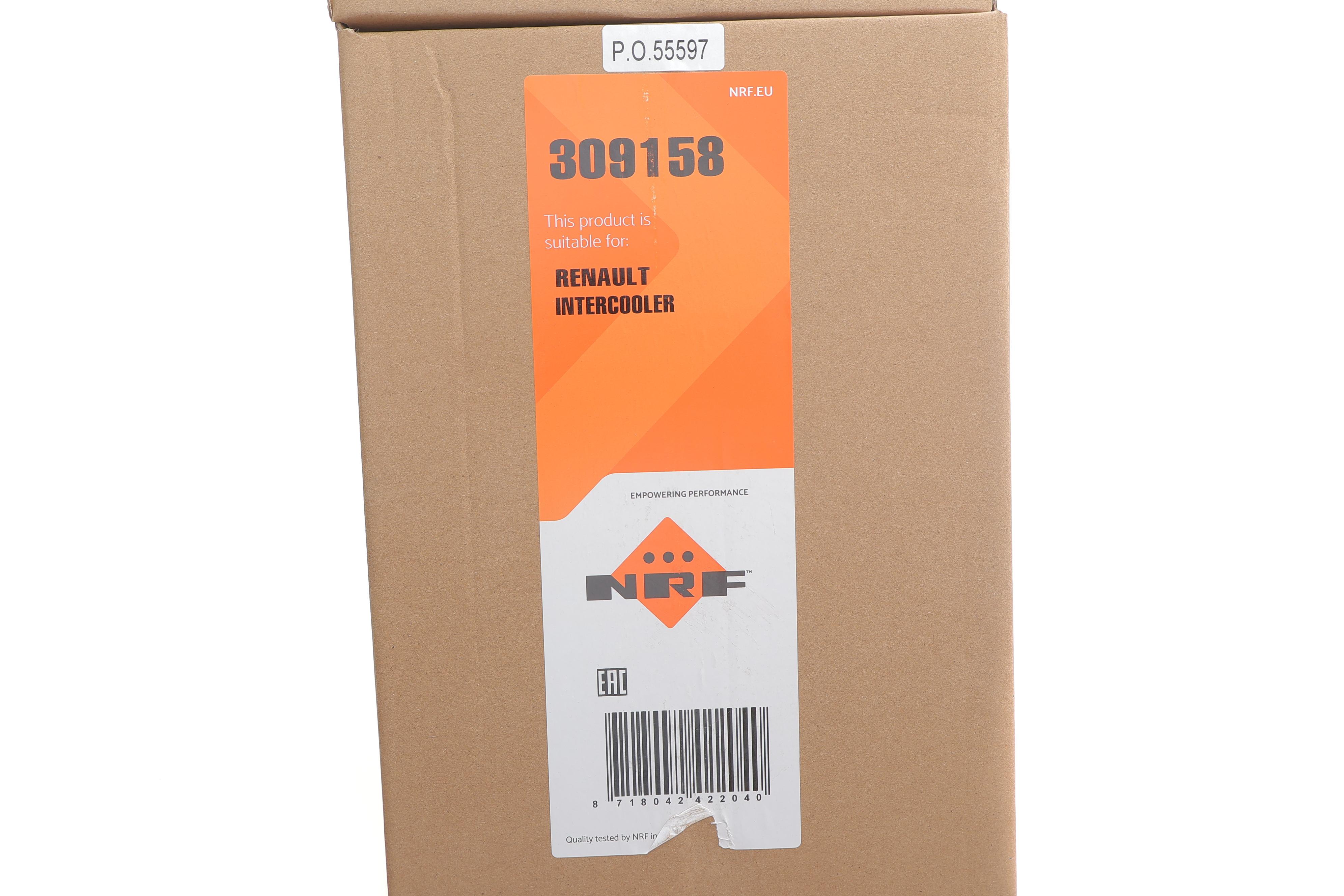 Радіатор інтеркулера Renault Scenic/Megane 1.6-2.0dCi/2.0TCe 08-/Fluence 1.6dCi 14-