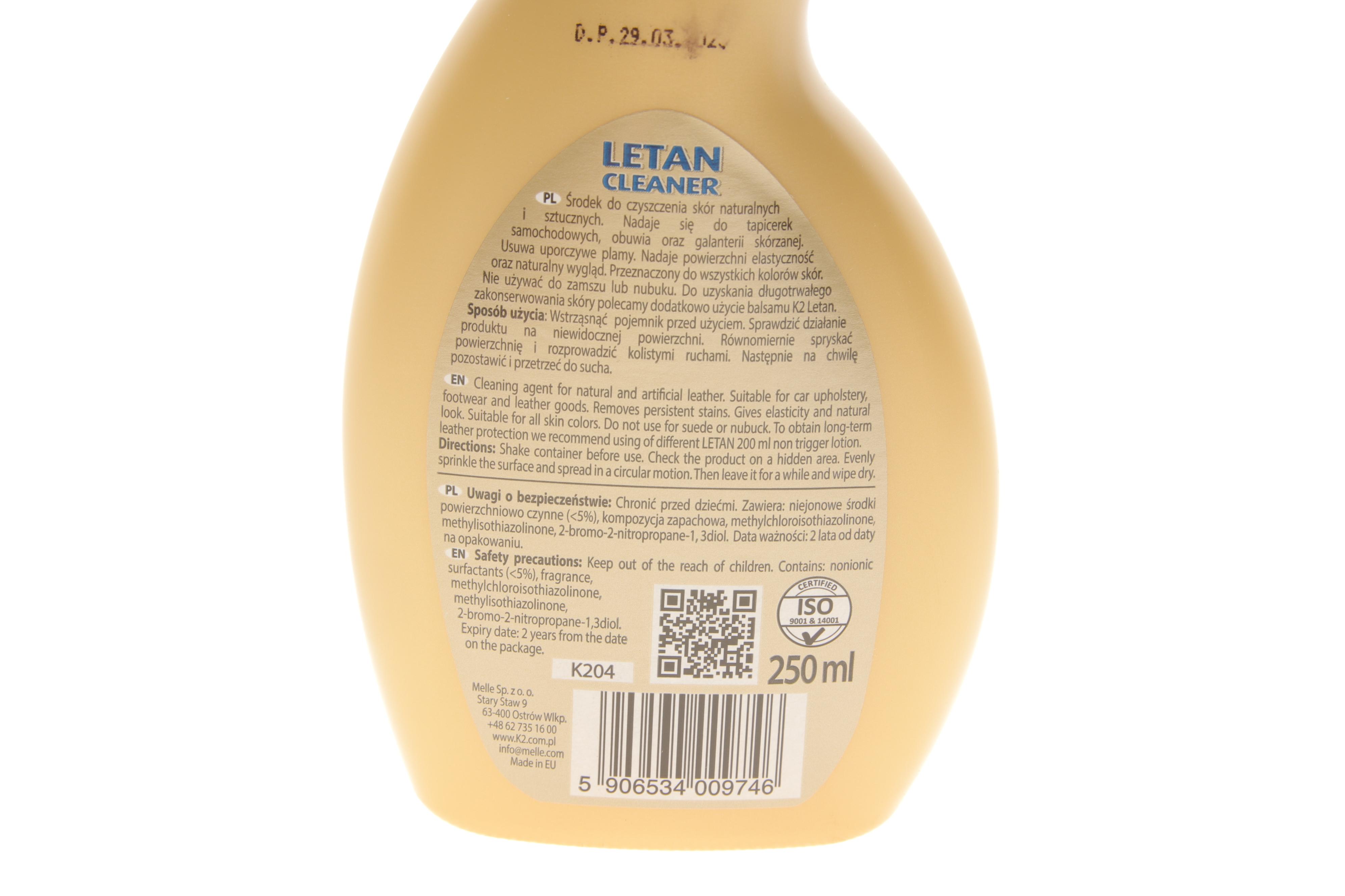 Засіб для догляду за шкірою Letan (250ml)