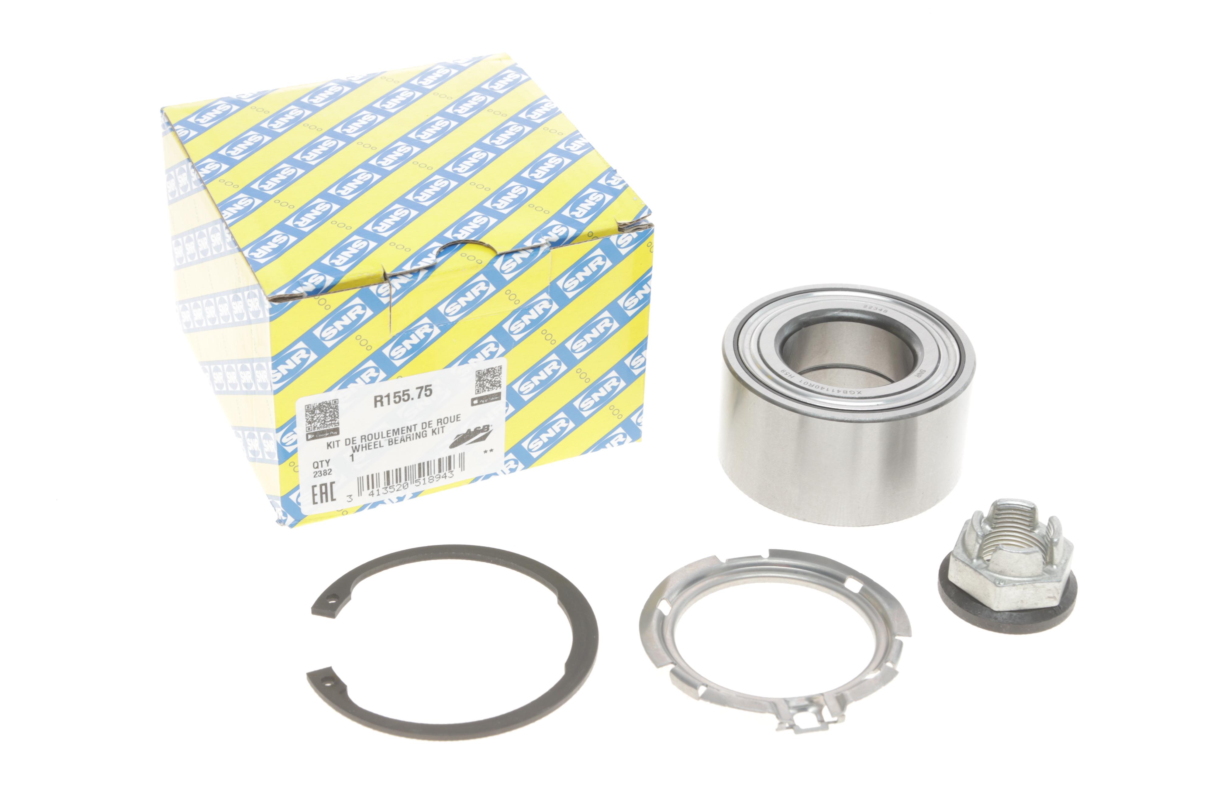 Підшипник маточини (передньої) Renault Kangoo 08- (37x72x37) (+ABS) R14