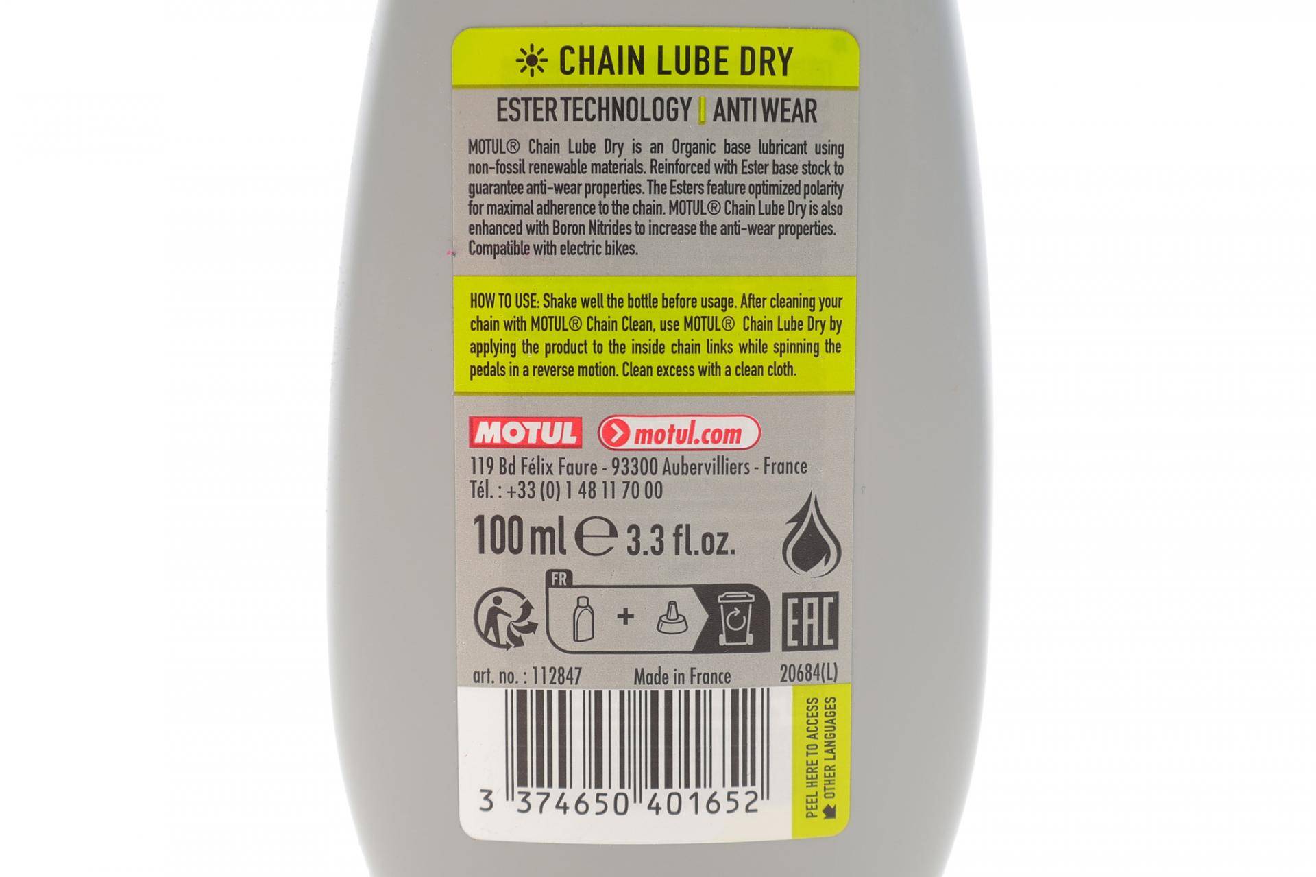 Змазка для ланцюгів велосипедів Lube Dry Bike Care Off Road (100ml) (112847)