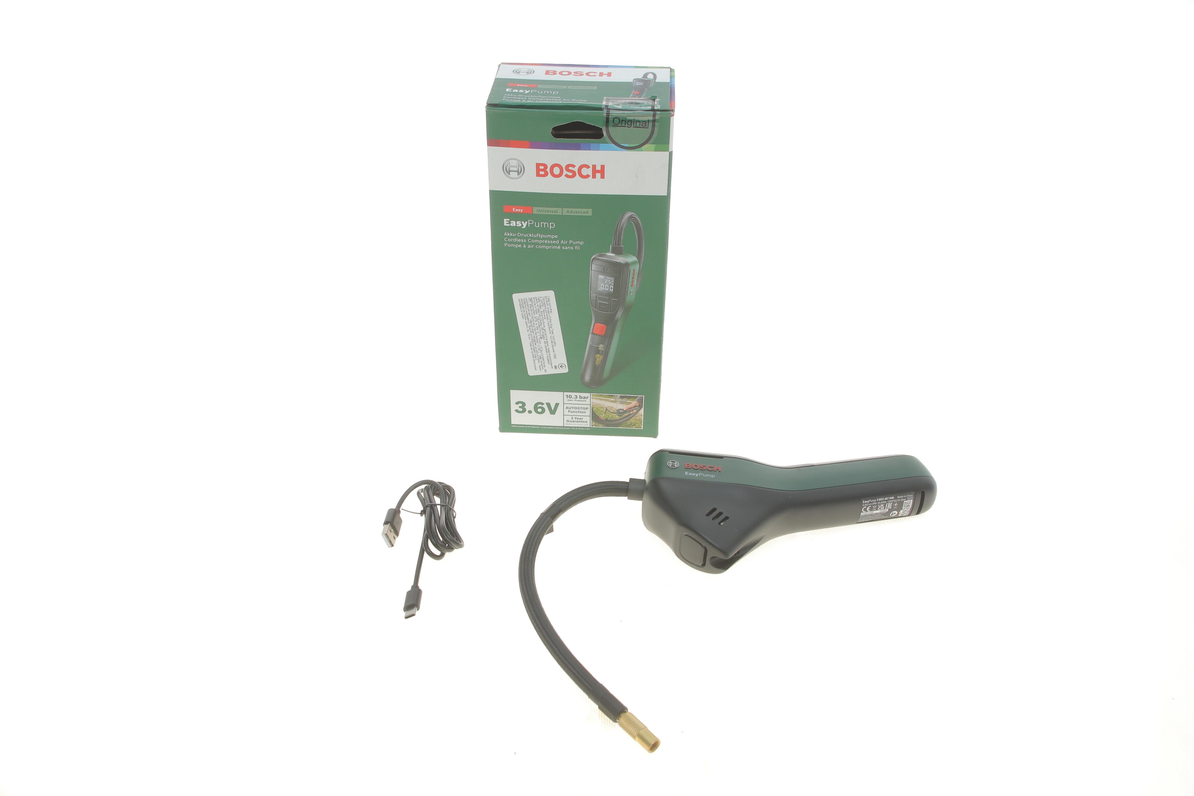 Компресор автомобільний 3.6V/10.3 BAR (авто вимк./цифровий манометр PSI) USB-C