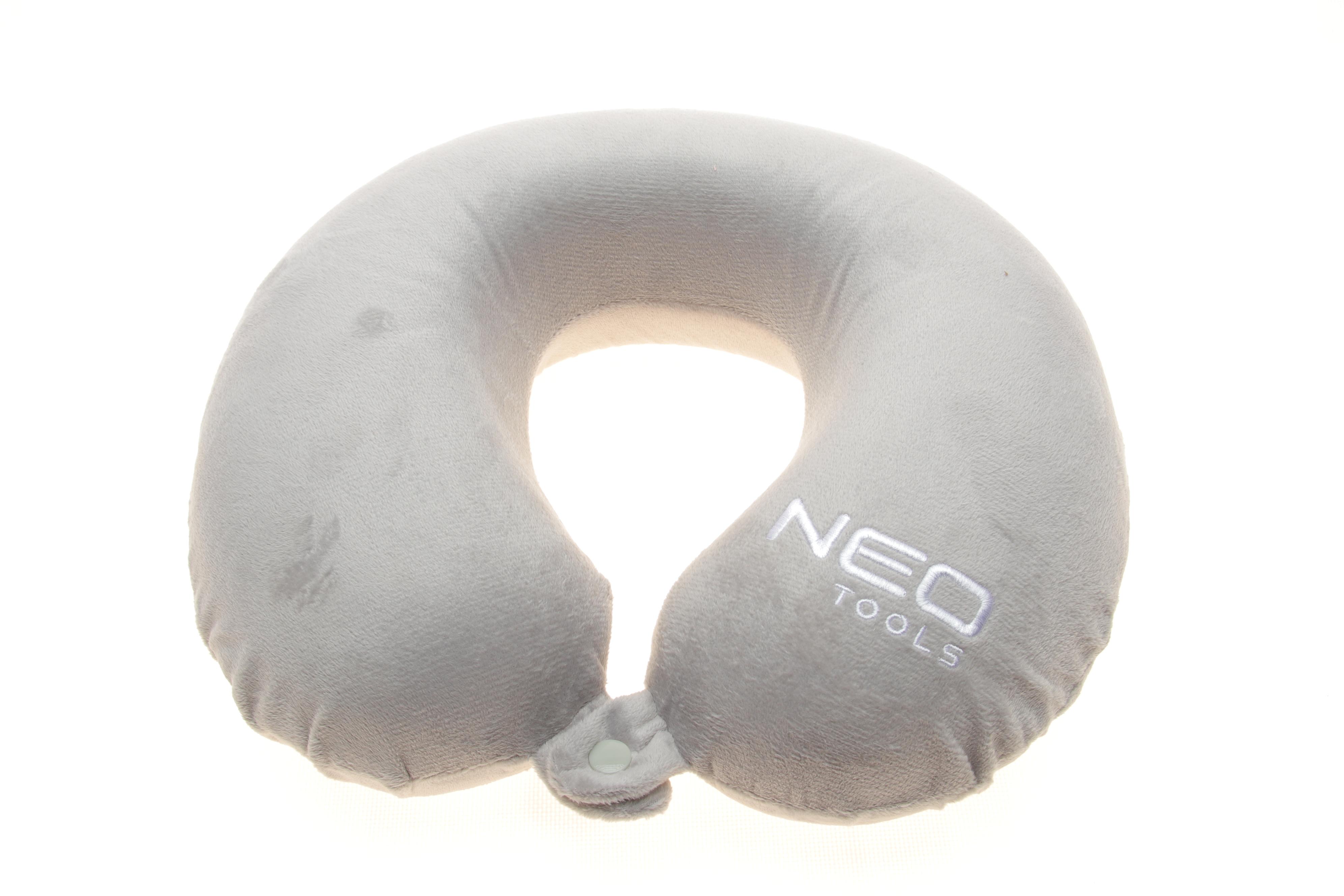 Подушка для подорожей Neo tools (Memory Foam) (30x30x10) (сіра)