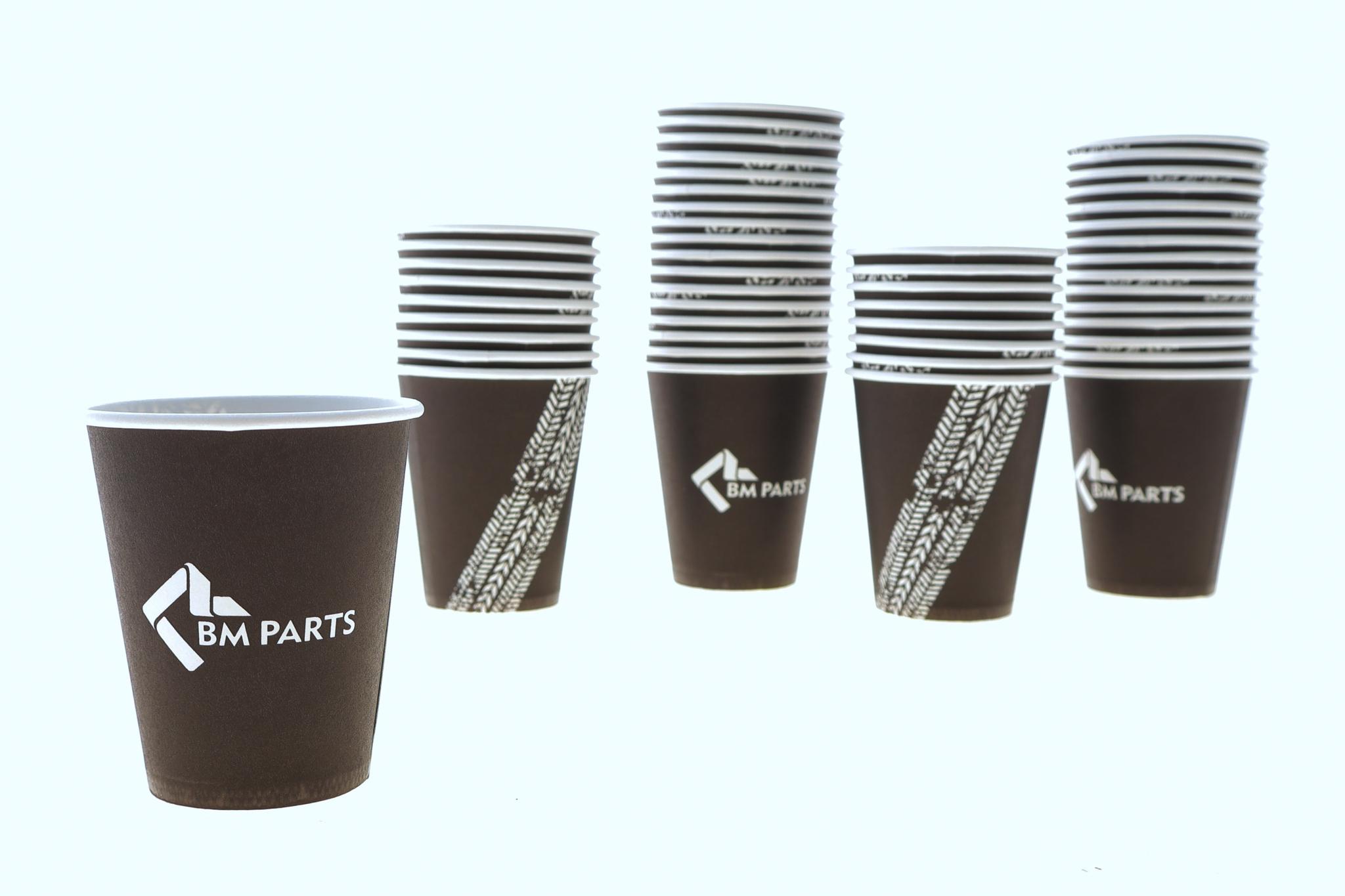 Стаканчик для кави паперовий (50 шт.) BM Parts, чорний