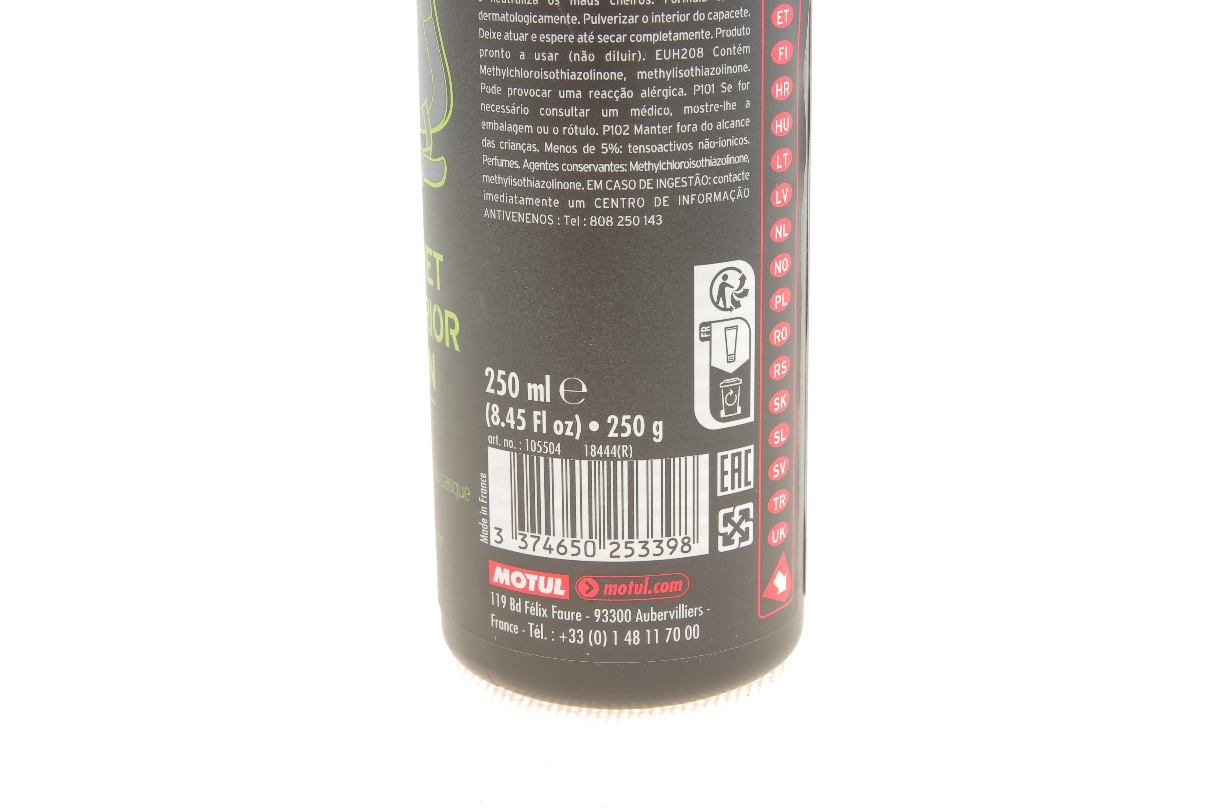 Засіб для очищення внутрішньої поверхні шолома (дезинфікуюче) M2 Helmet Interior Clean (250ml)