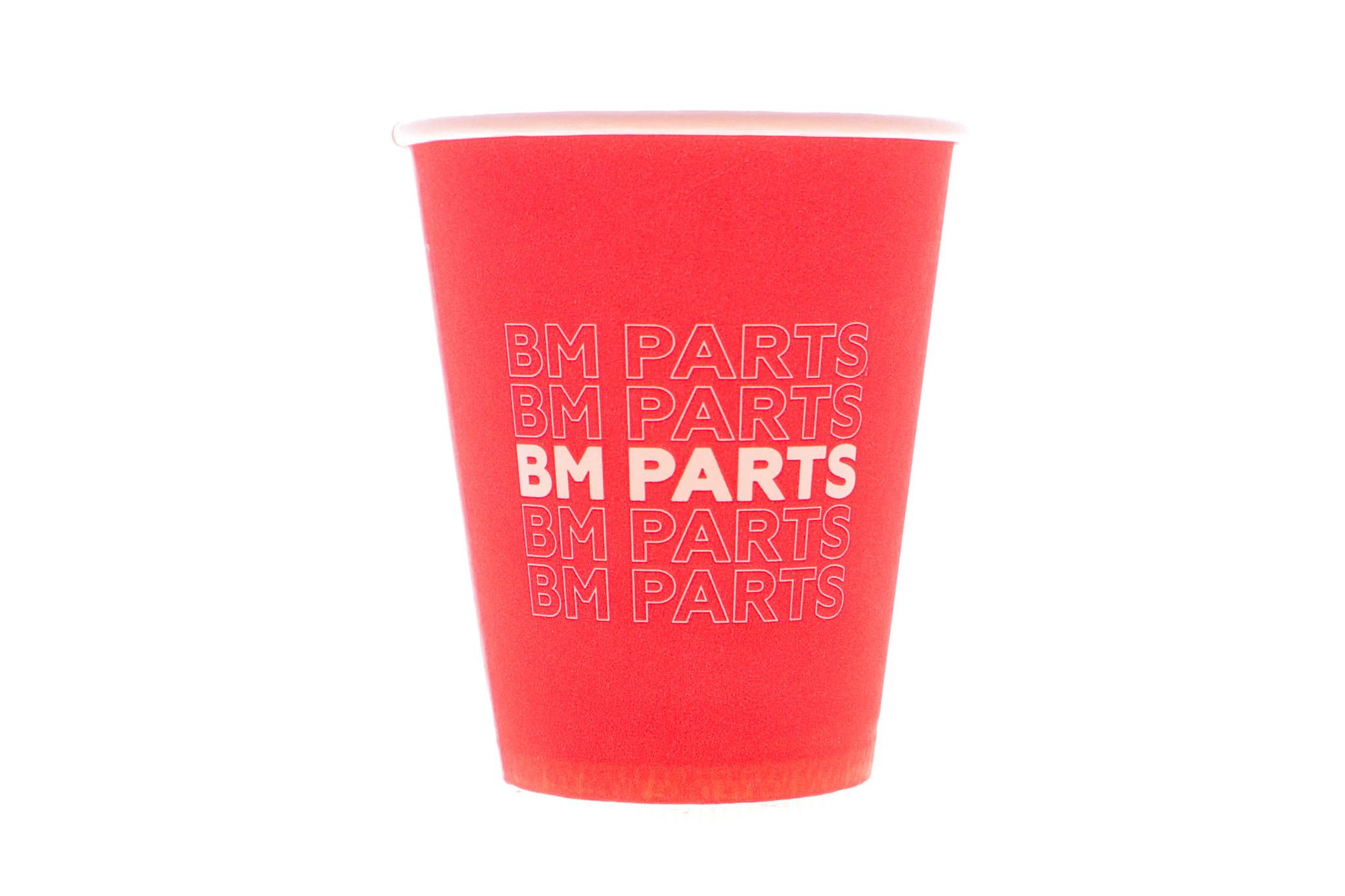 Стаканчик для кави паперовий (50 шт.) BM Parts, червоний