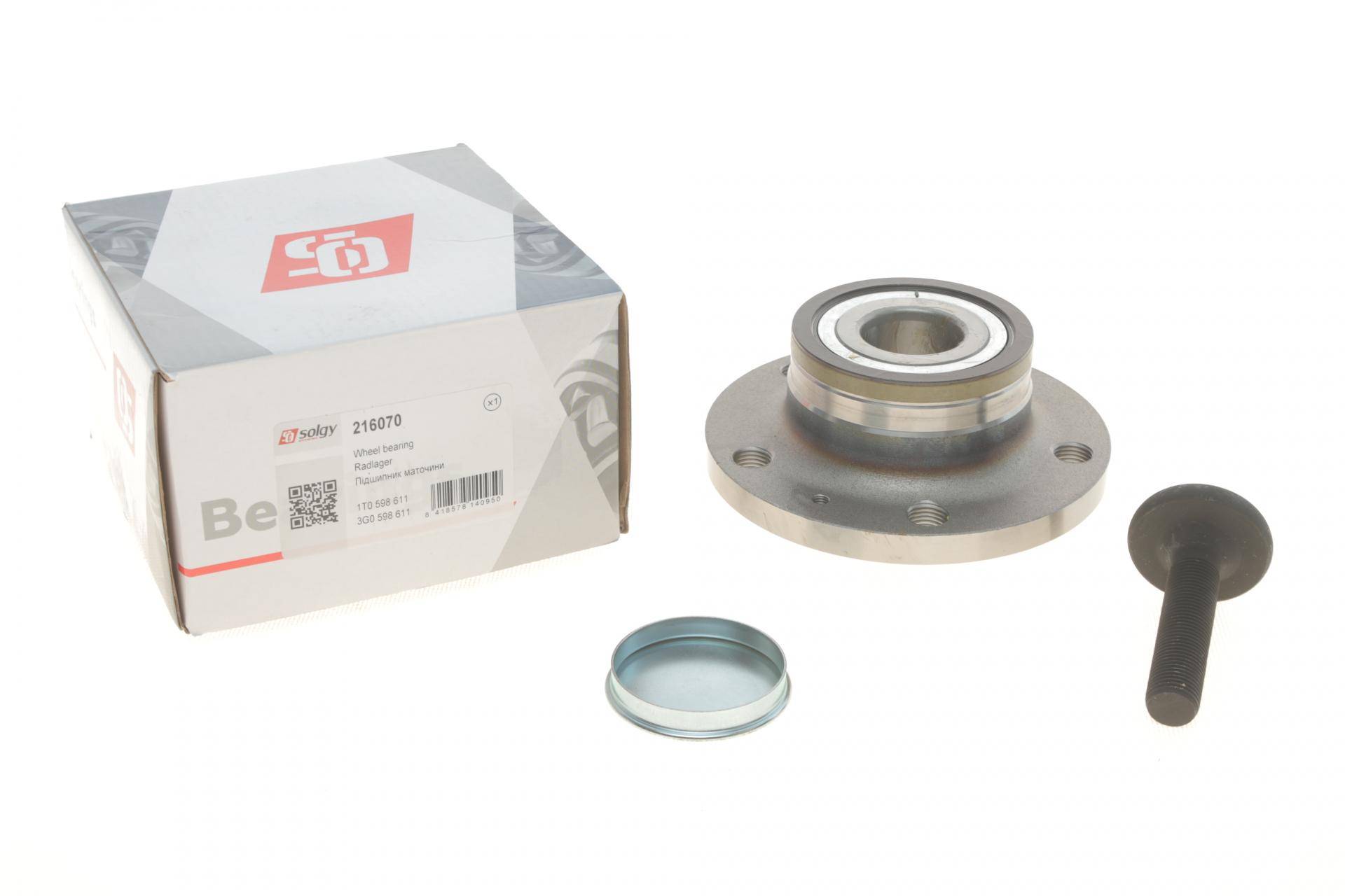 Підшипник маточини (задньої) VW Caddy 03-/Golf V/Skoda Octavia (к-кт)