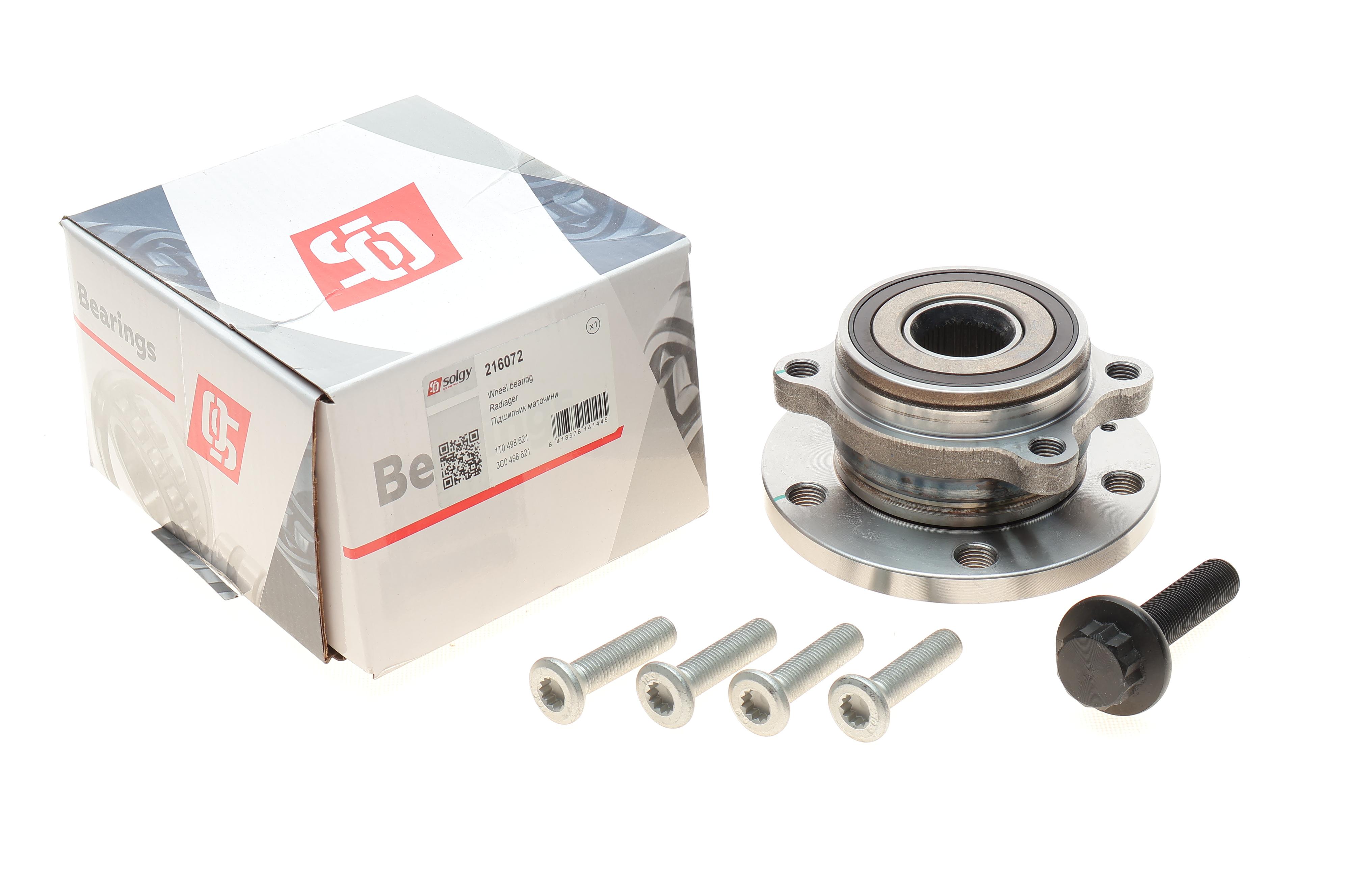 Підшипник маточини (передньої) VW Caddy III/Golf V 03- (4 болти)