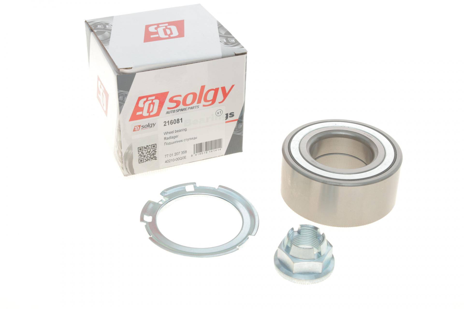 Підшипник маточини (передньої) Renault Trafic/Opel Vivaro 01- (45x88x39) (+ABS) (к-кт)