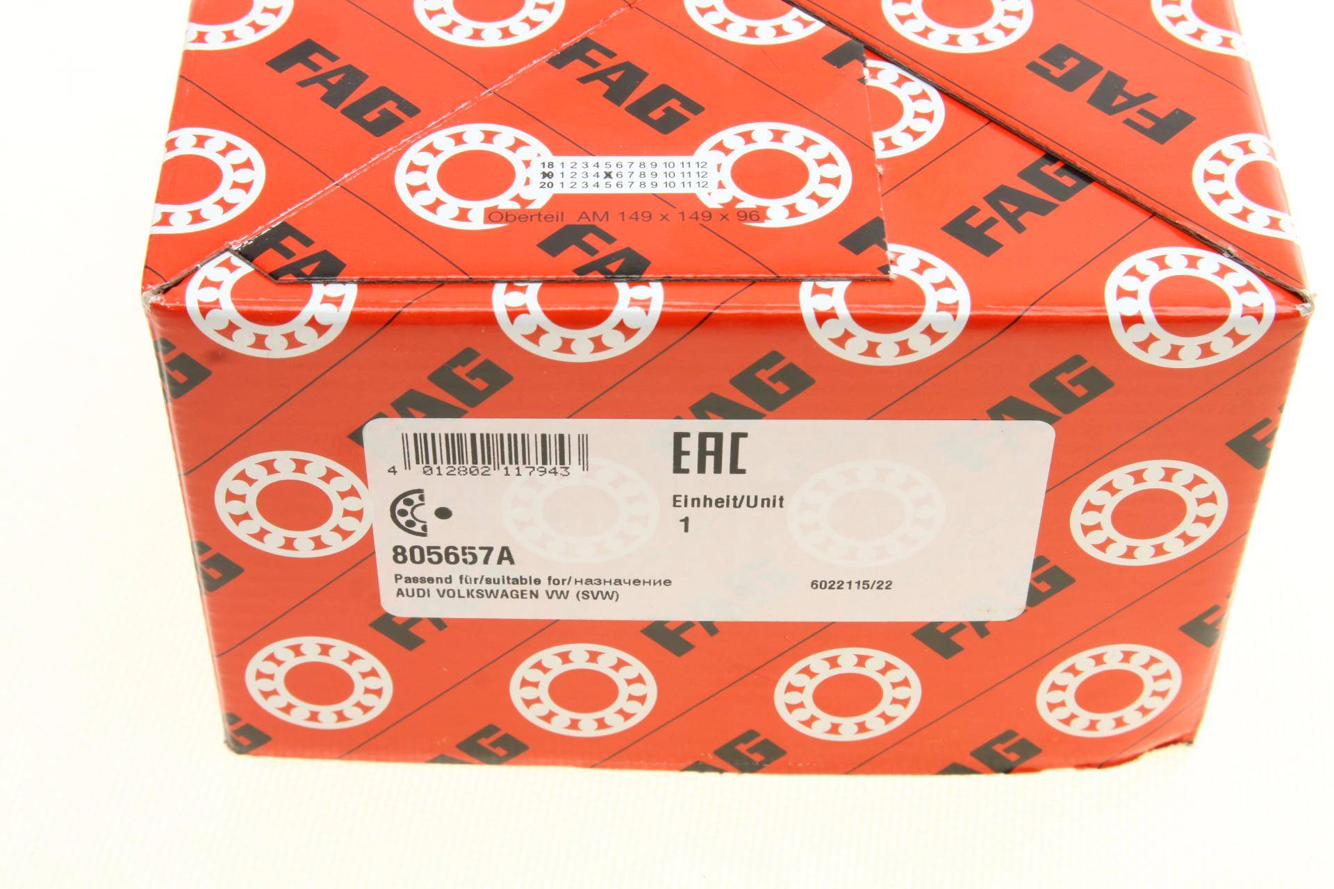 Підшипник маточини (передньої) VW Caddy III/Golf V 03- (4 болти)