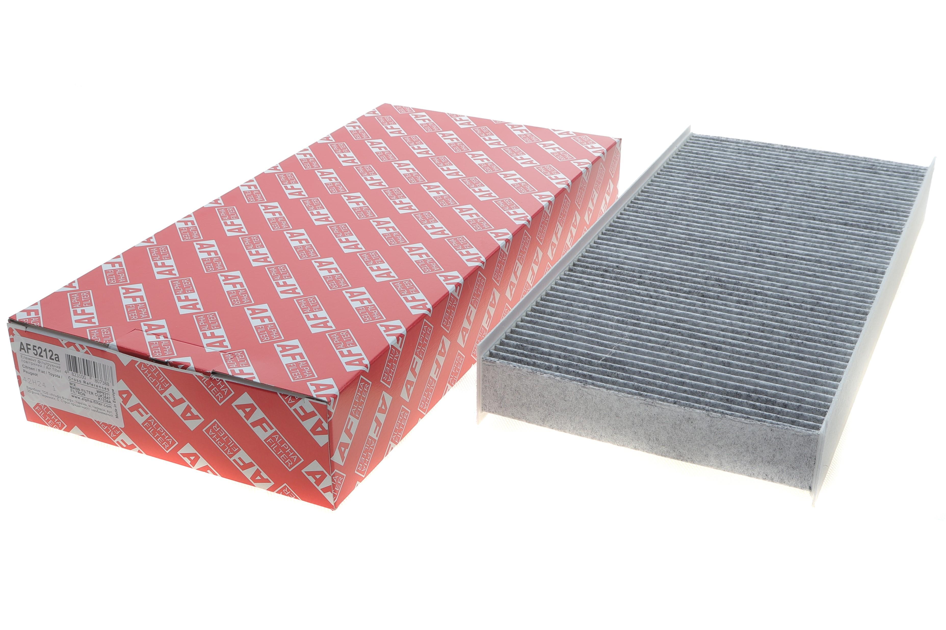 Фільтр салону Fiat Scudo/Citroen Jumpy/Peugeot Expert 1.6-2.0 HDi 07- (вугільний)