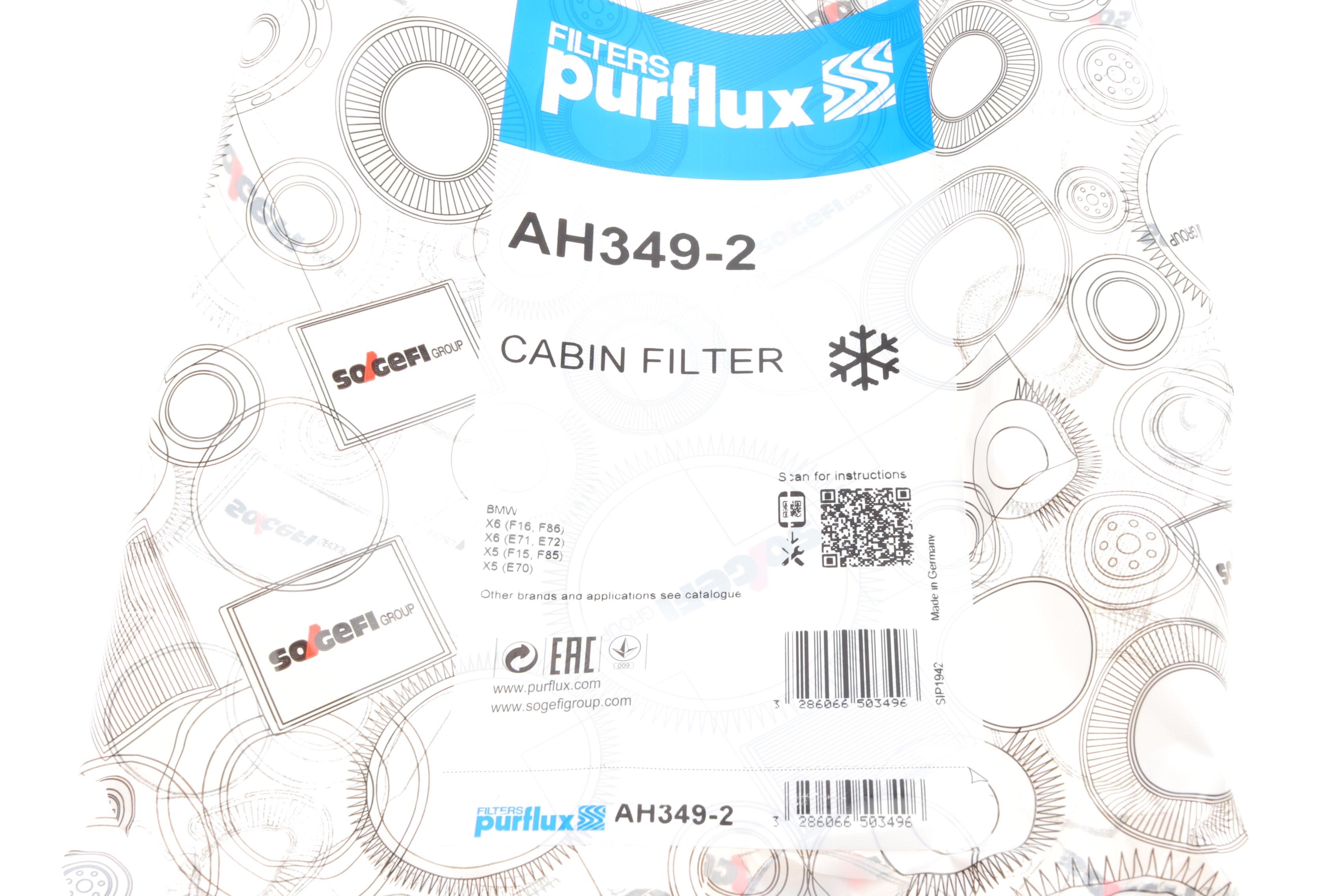 Фільтр салону BMW X5 (E70) 3.0d 07-/X6 (E71/E72) 3.0d 08-