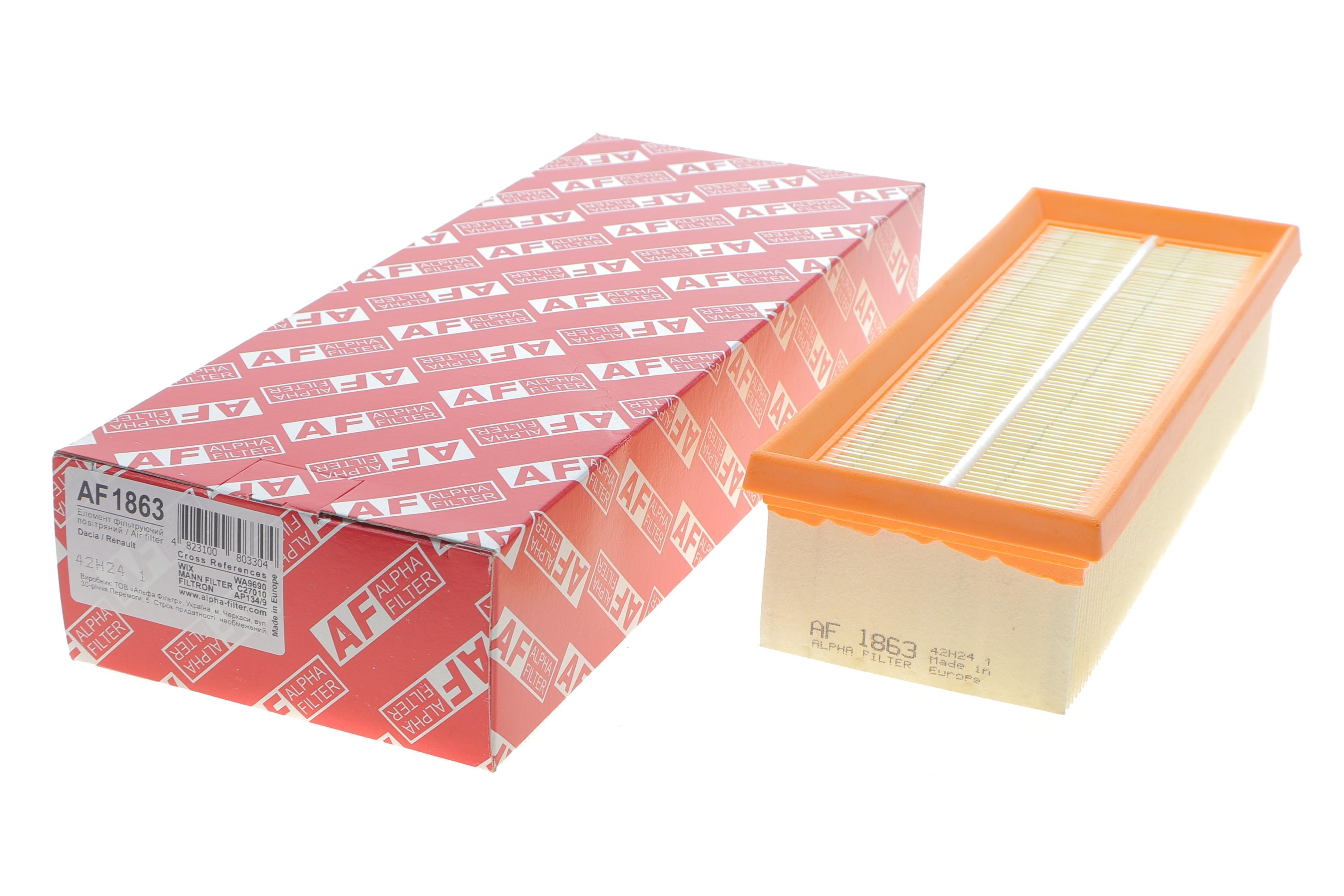 Фільтр повітряний Renault Duster 1.5dci 10-18/Sandero/Logan 1.5dCi 10-