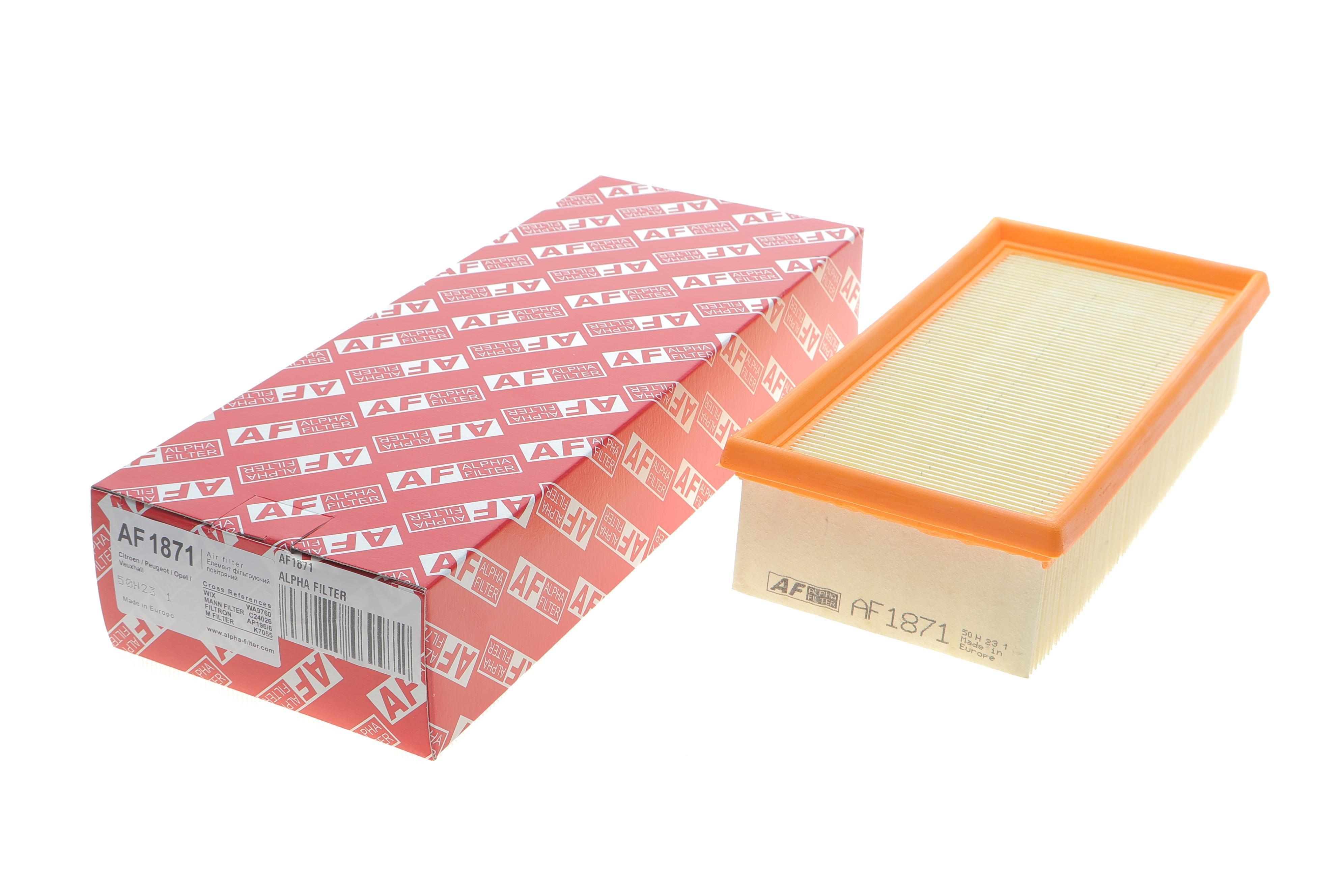 Фільтр повітряний Citroen C3/C4 Cactus/Peugeot 208/308 1.0-1.2VTi/PureTech 12-/Opel Corsa F 1.2 19-