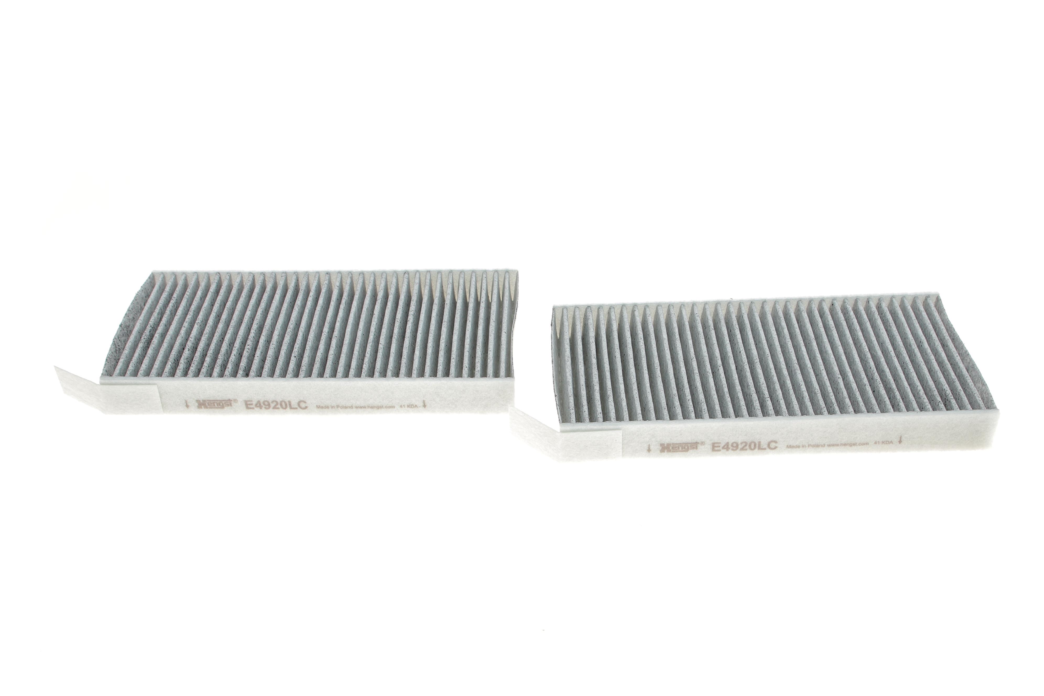 Фільтр салону Renault Laguna III 07- (вугільний) (к-кт 2 шт.)