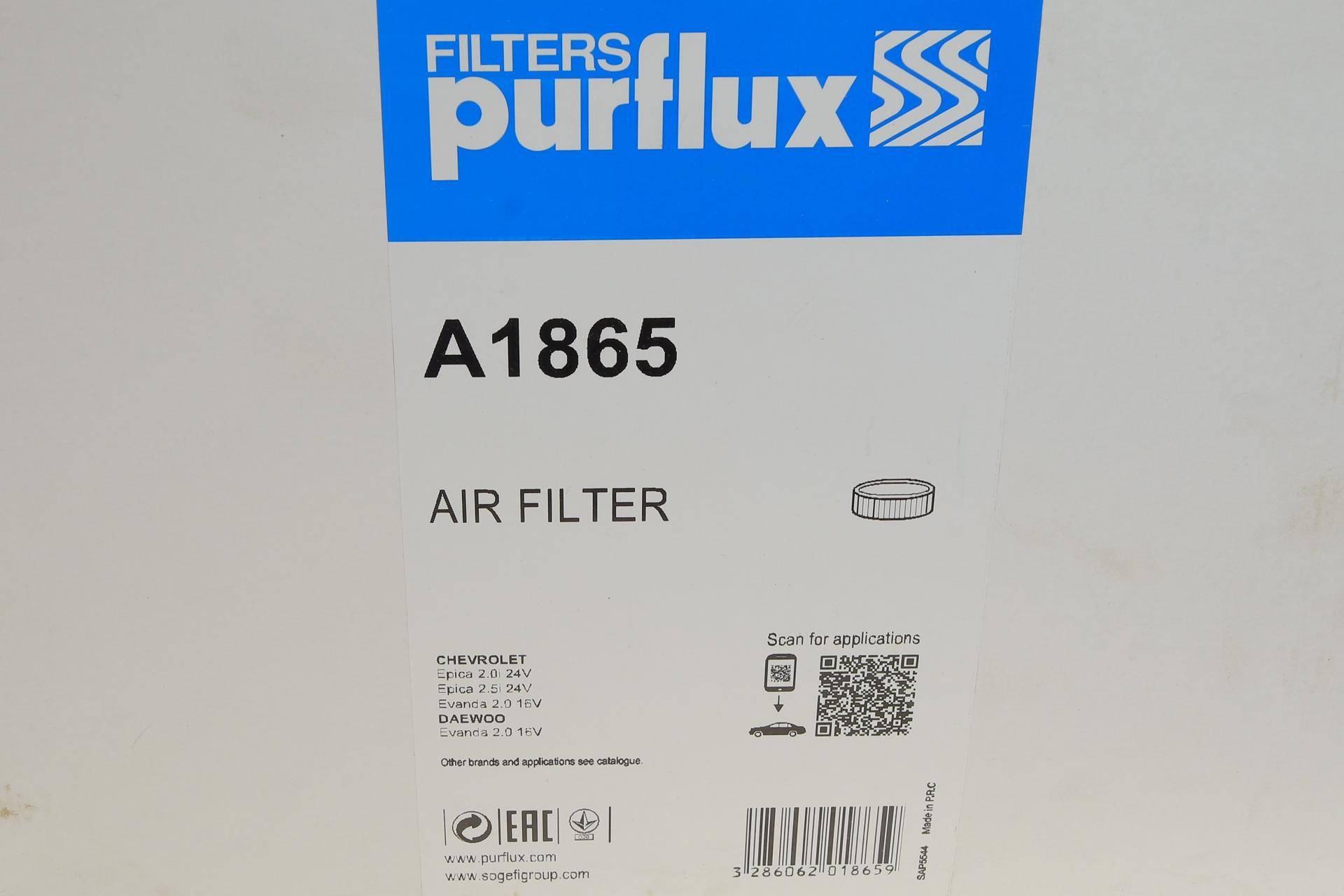 Фільтр повітряний Chevrolet Evanda 2.0i 05-