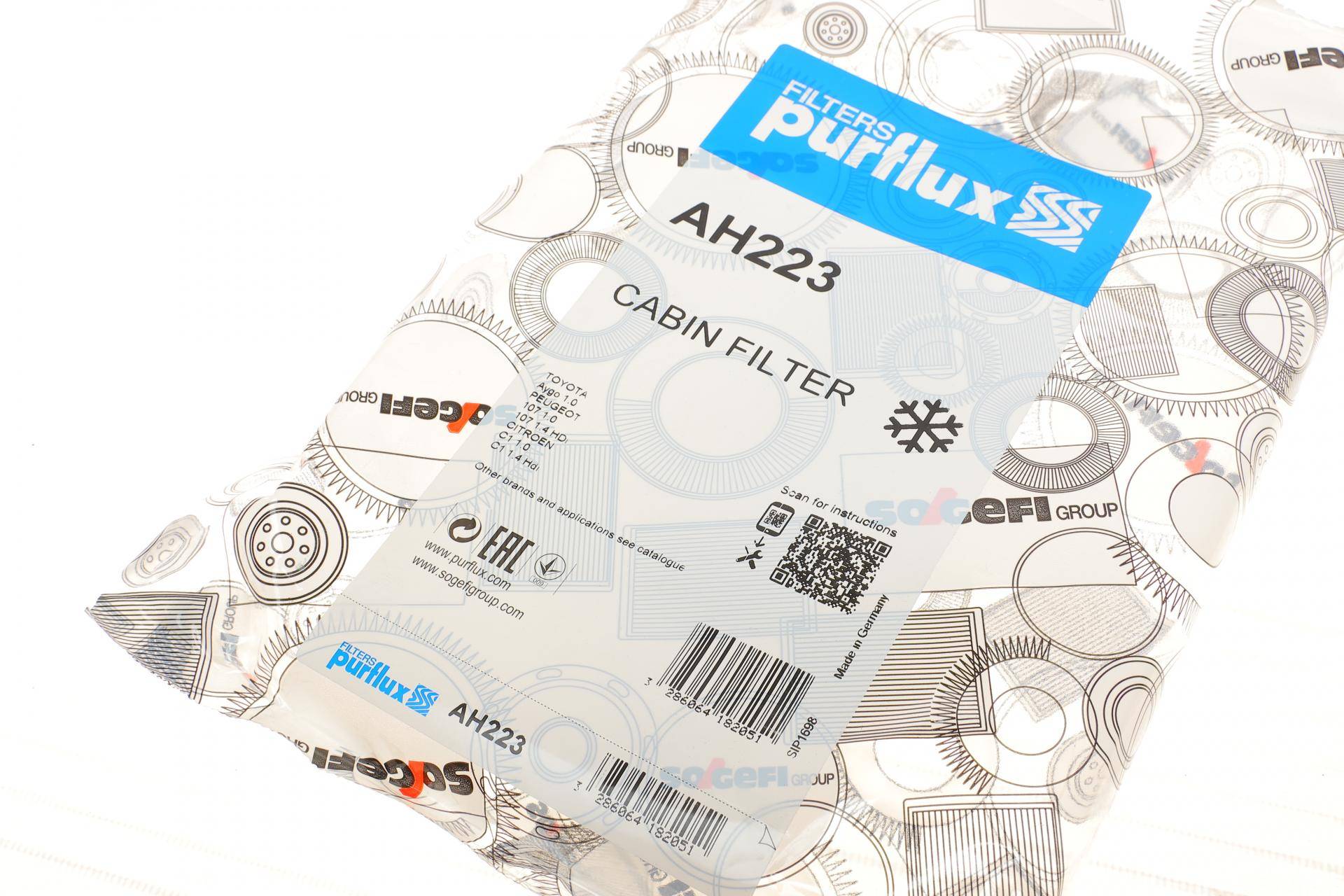 Фільтр салону Citroen C1/Peugeot 107 05-