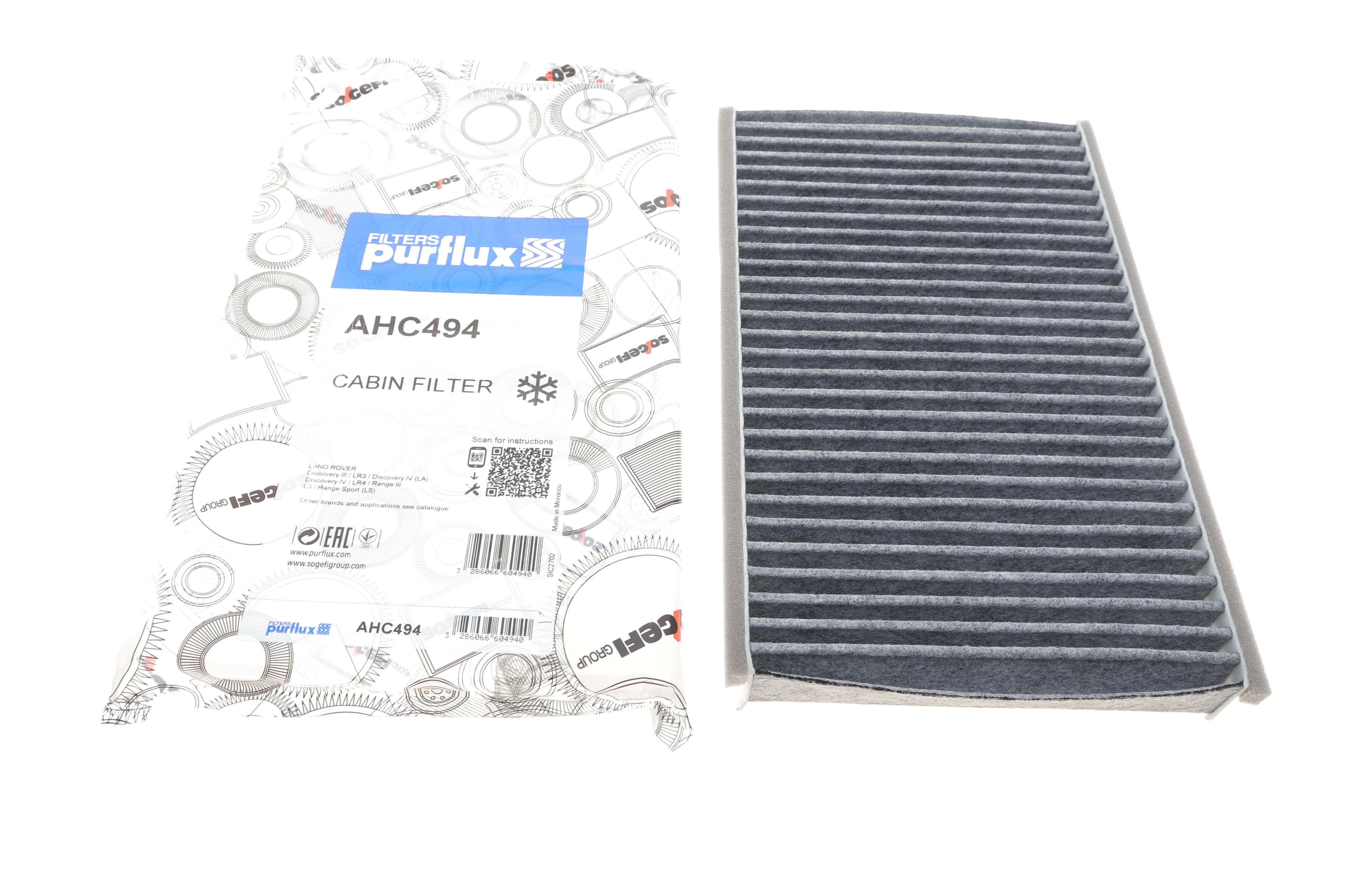 Фільтр салону Land Rover Discovery 04-/Range Rover Sport 3.0-5.0 05- (вугільний)