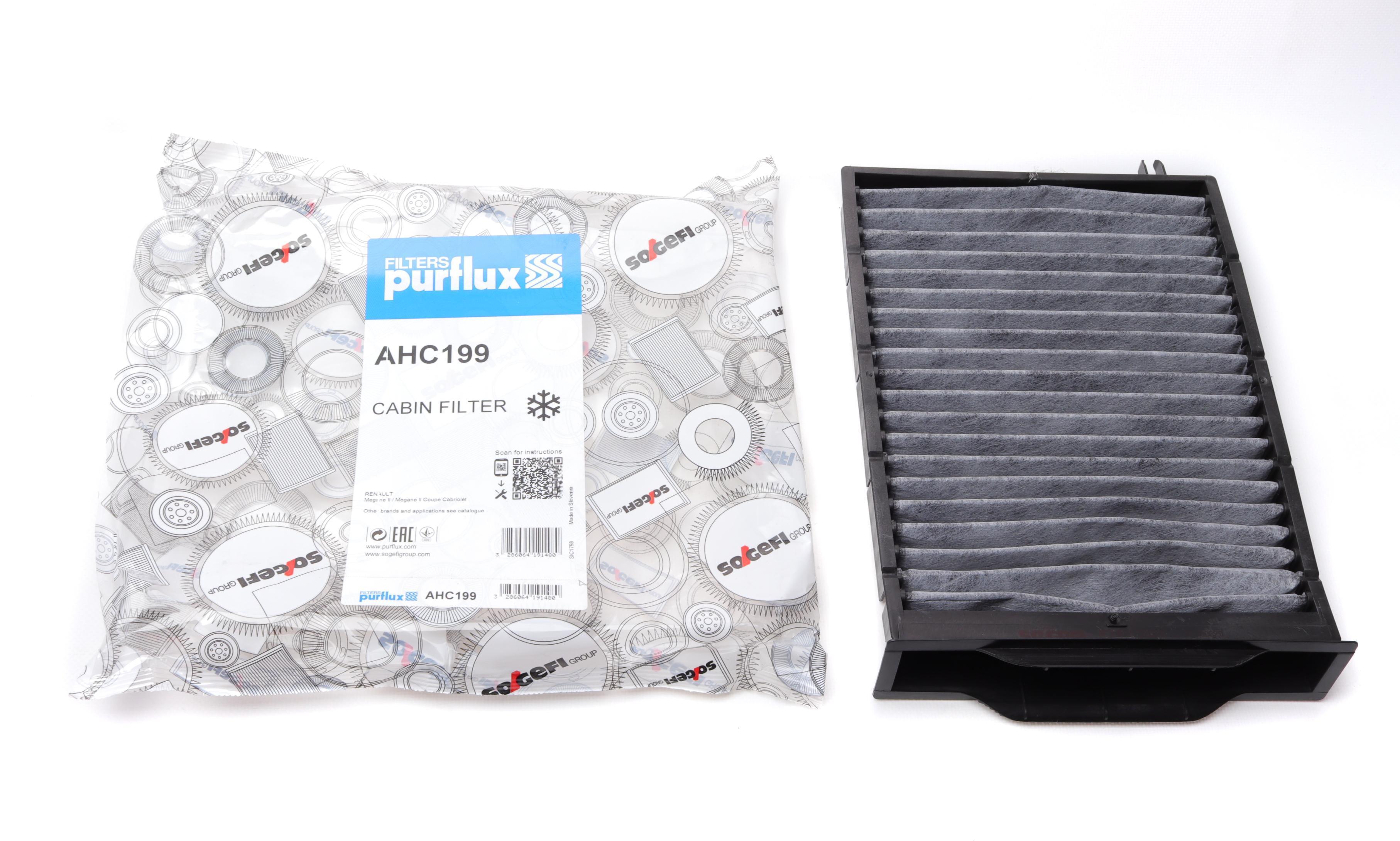 Фільтр салону Renault Megane II 02- (вугільний)