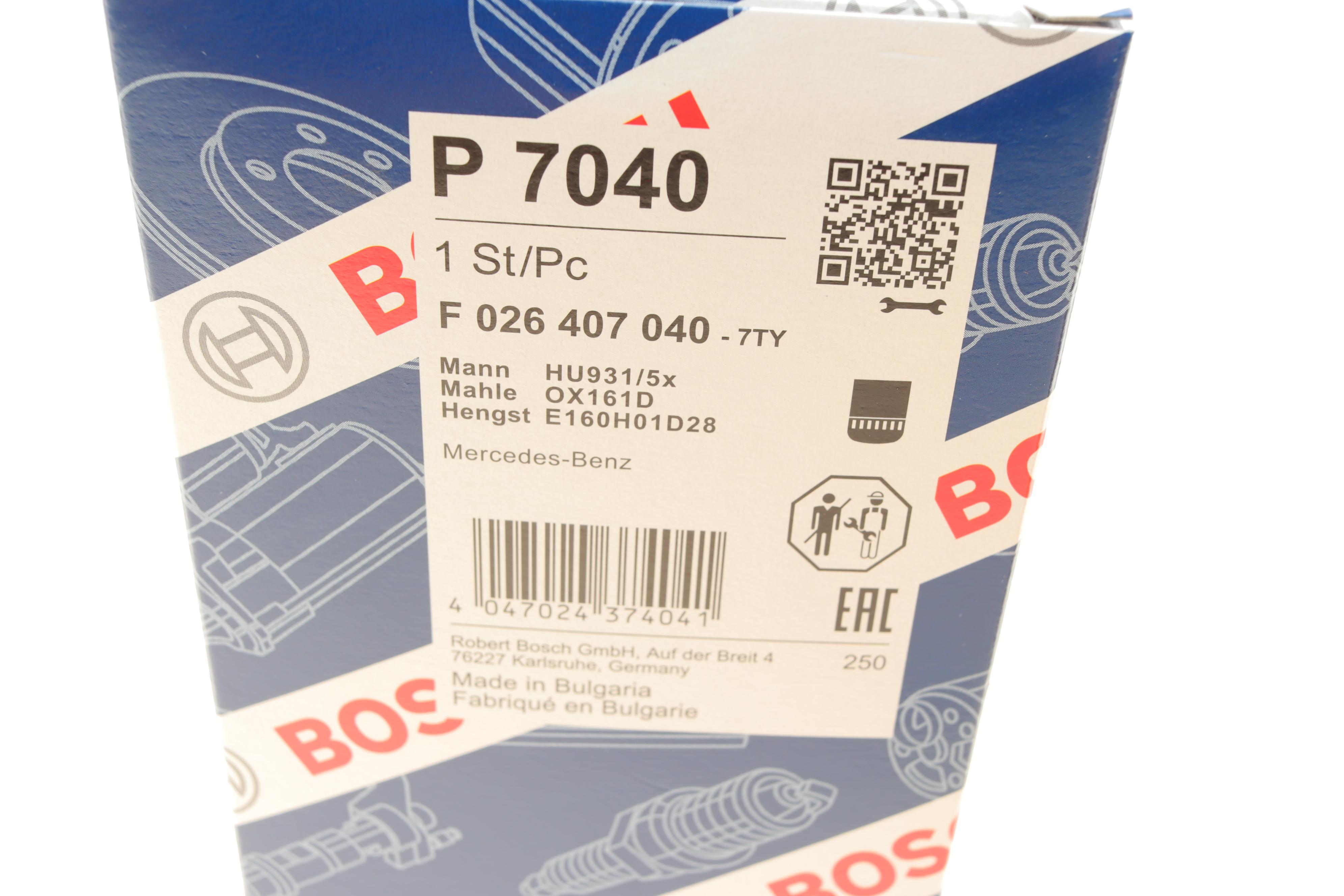 Фільтр масляний MB Vario/Atego OM904