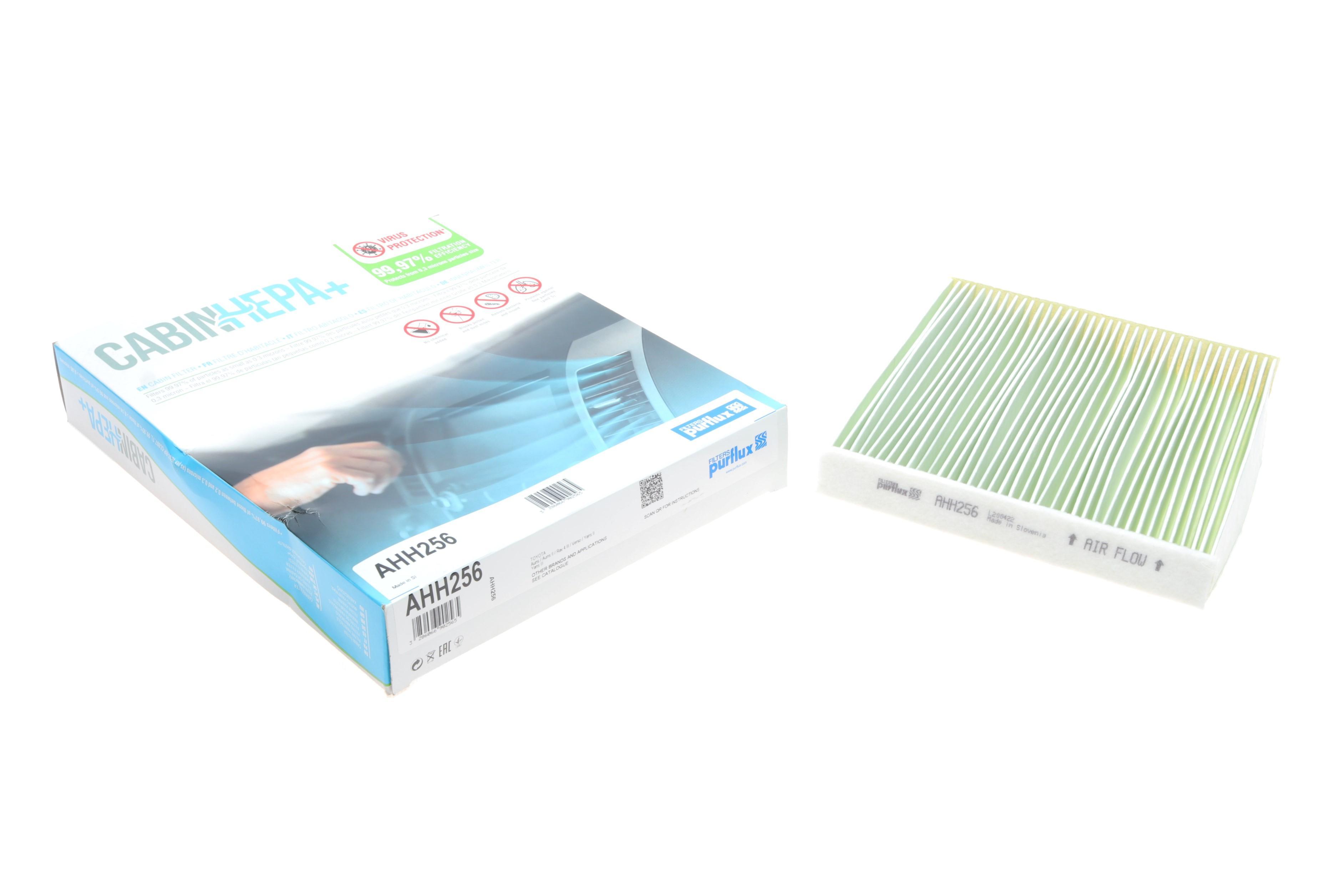 Фільтр салону Toyota Auris/Yaris 05- (антиалергенний, захист від вірусів) CabinHepa+