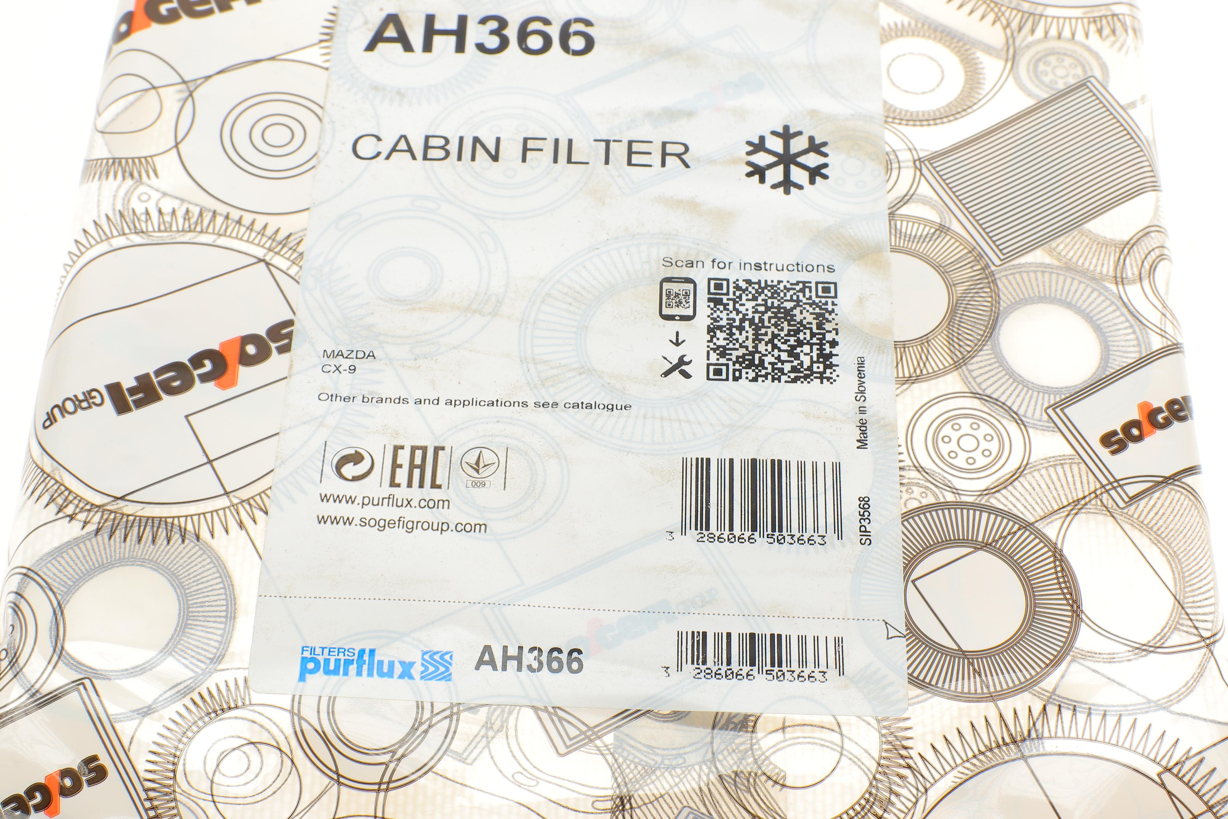 Фільтр салону Mazda CX-9 3.5/3.7 07-