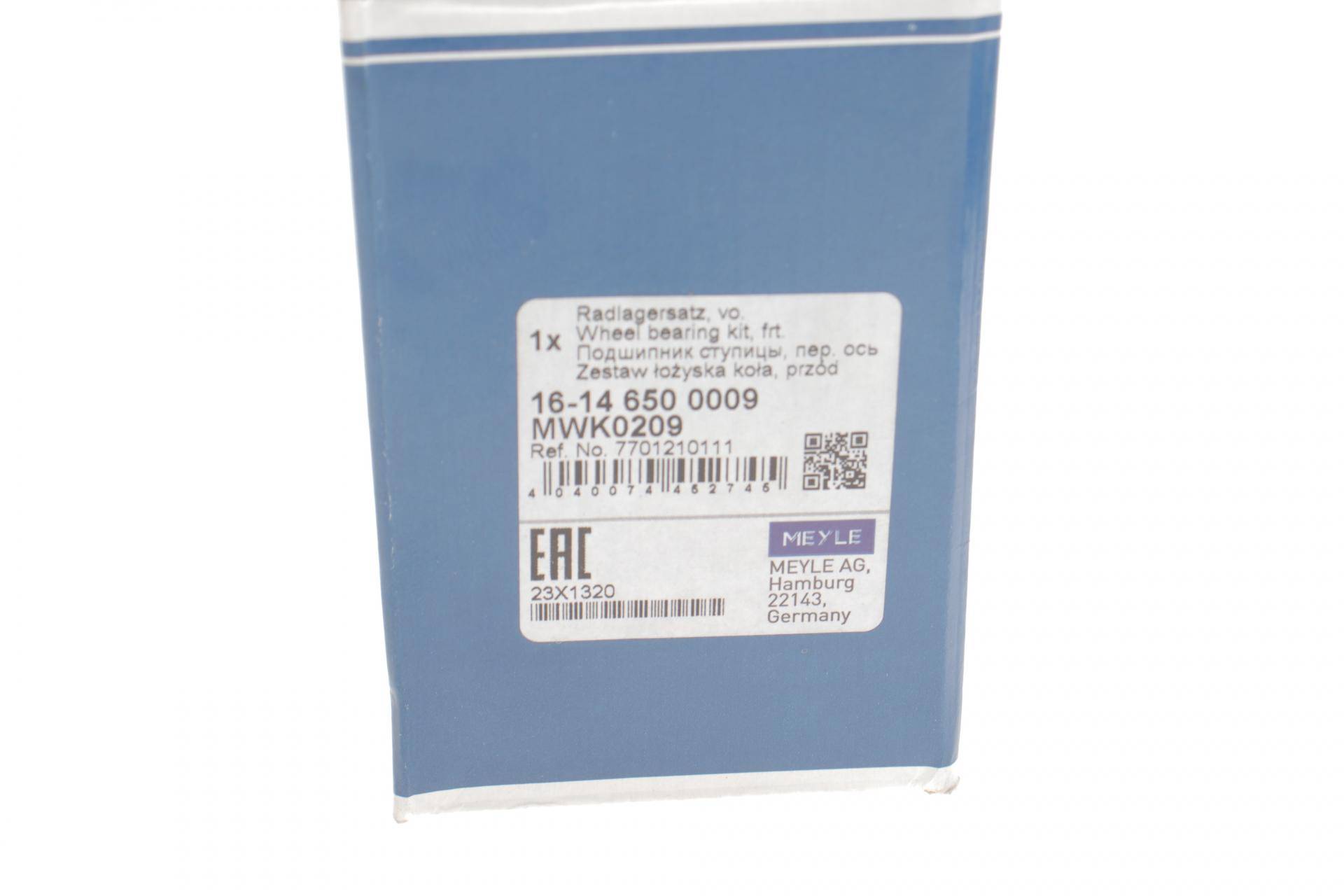 Підшипник маточини (передньої) Renault Megane II/Scenic II 1.5-1.9 dCI 02- (+ABS) (42x77x39)