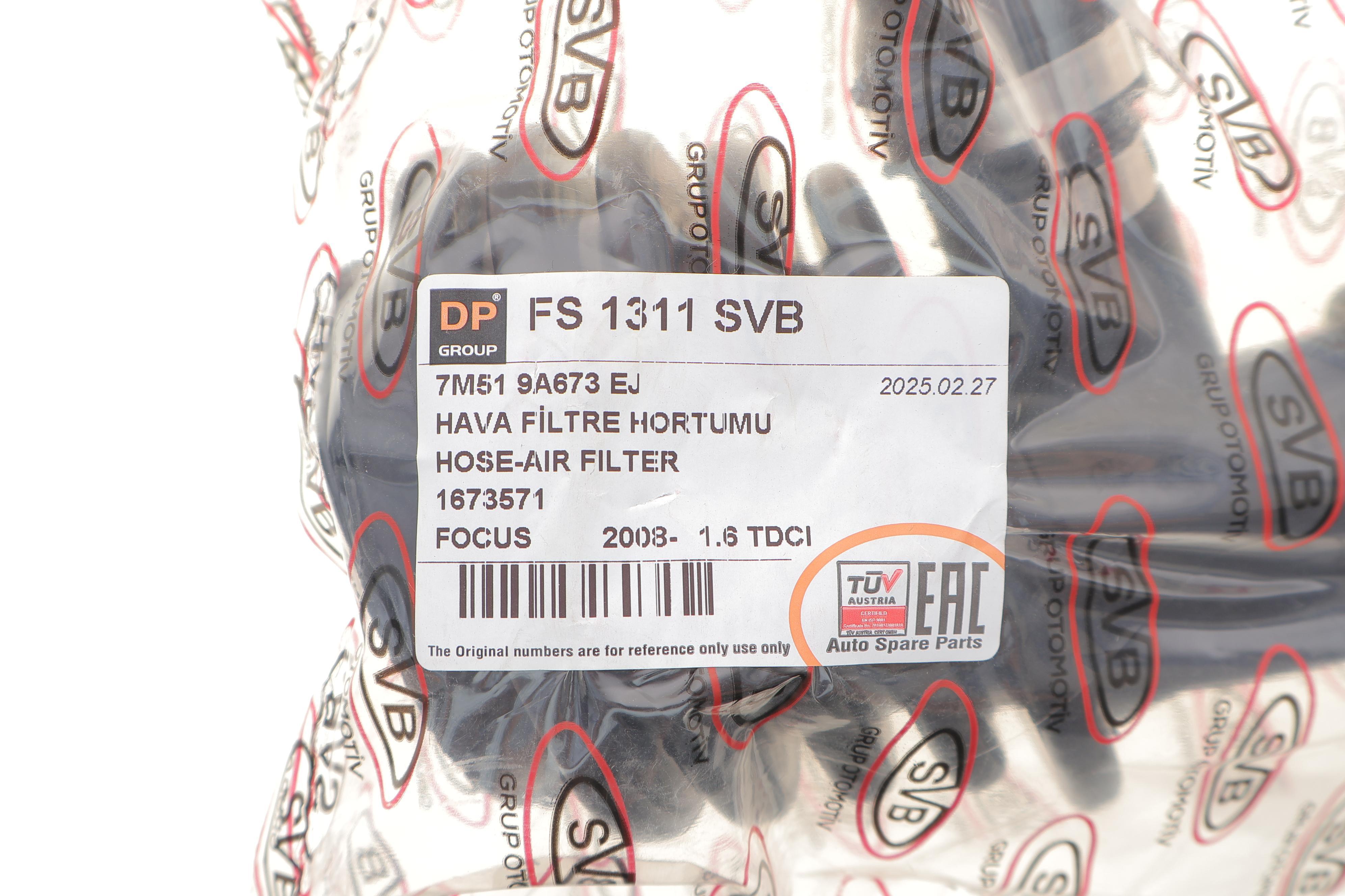 Патрубок фільтра повітряного Ford Focus 1.6TDCi 03-12