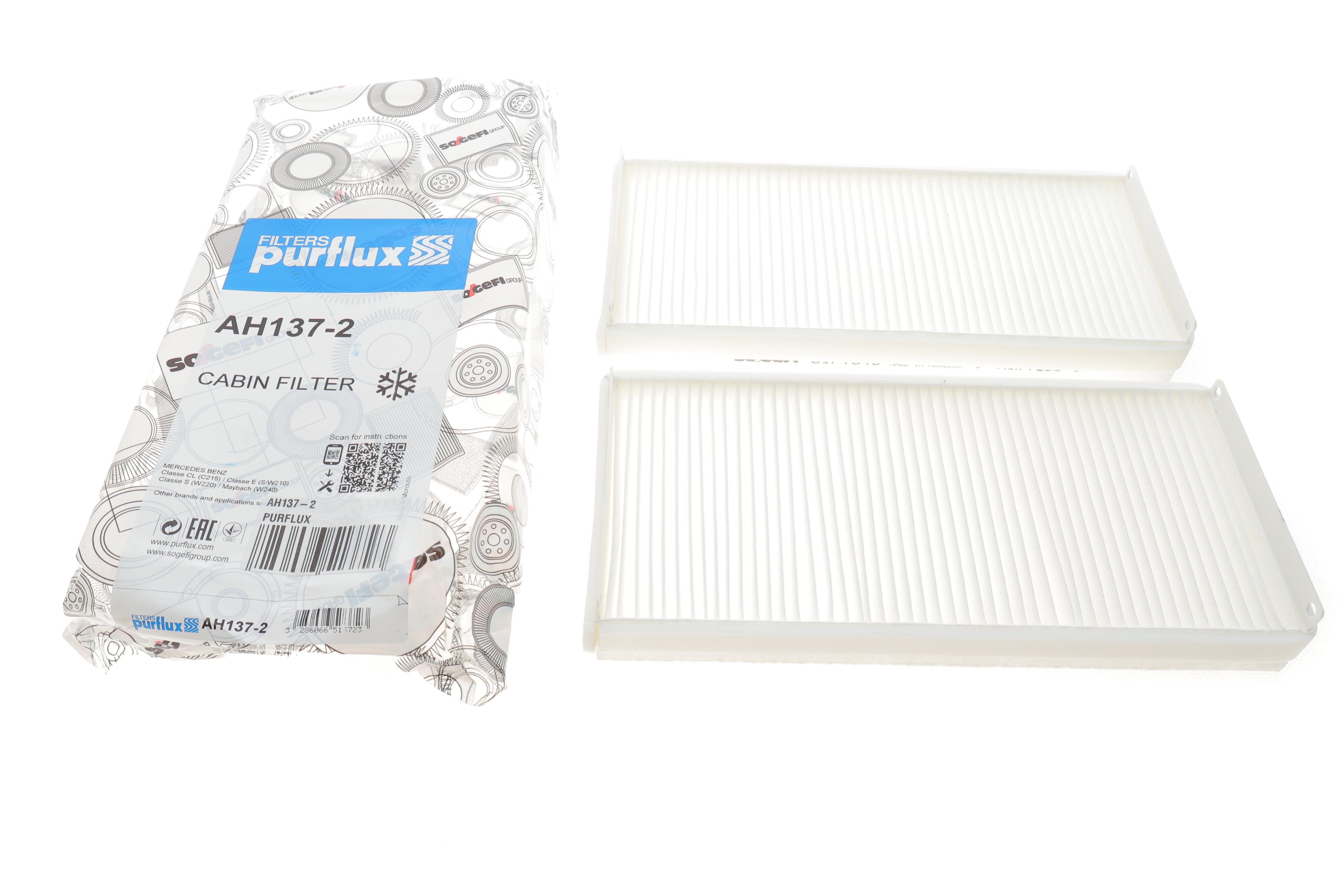 Фільтр салону MB E-class (W210) (к-кт 2шт.)