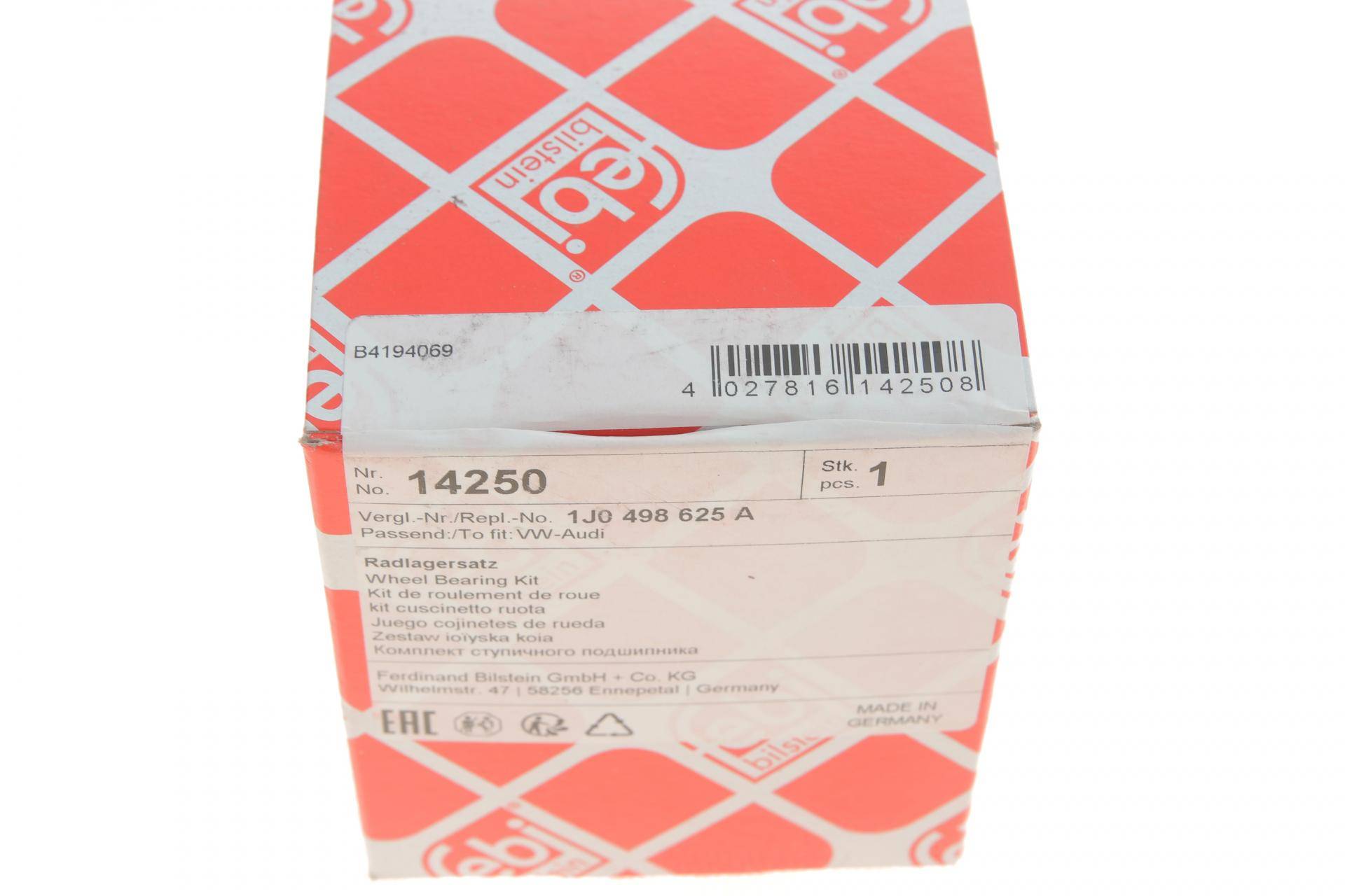 Підшипник маточини (передньої) Skoda Octavia -03/VW Bora/Golf IV/Amulet (40x74x40)