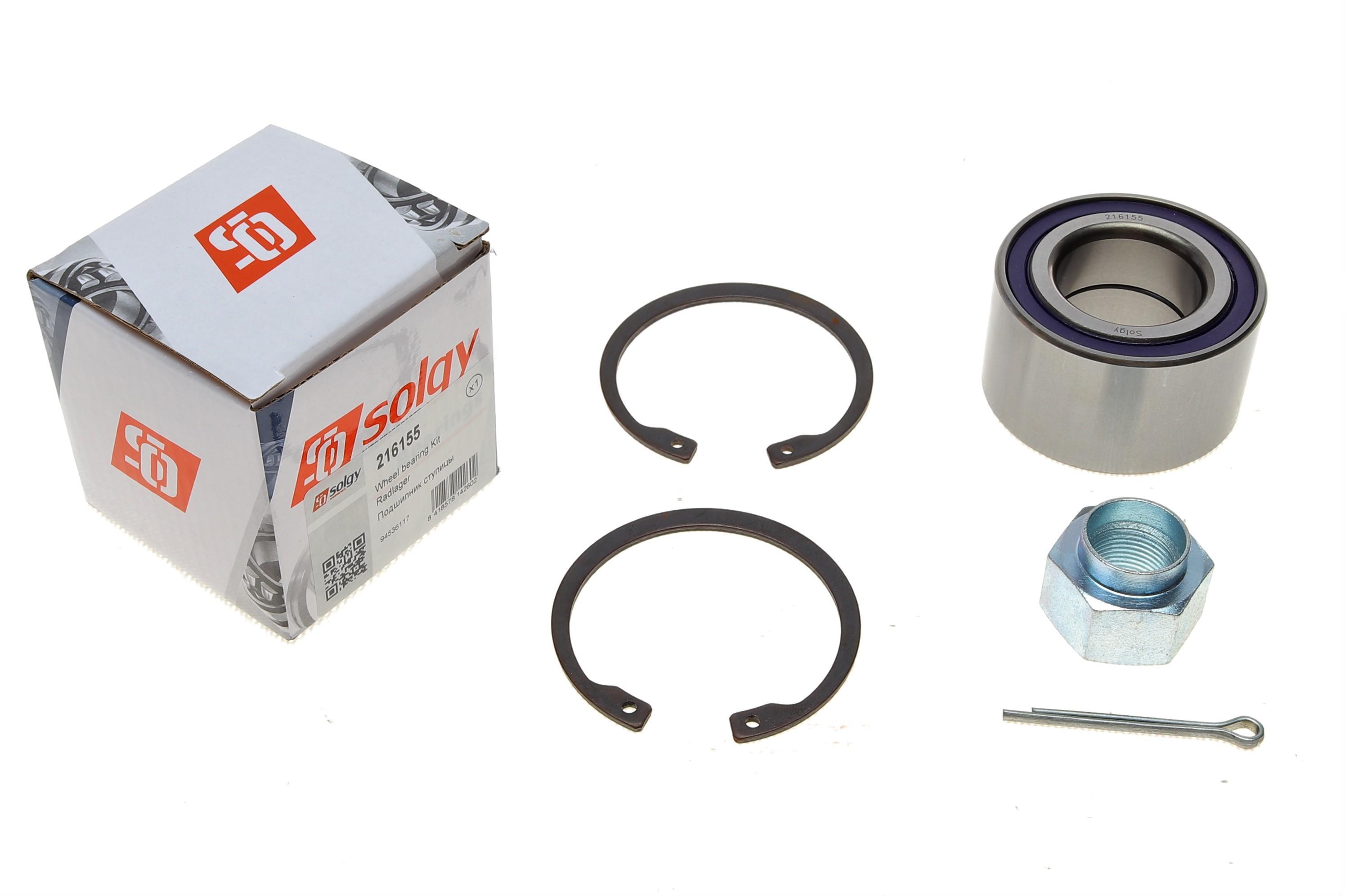 Підшипник маточини (передньої) Daewoo Lanos 1.4-1.5 97-/Chevroel Aveo 1.2-1.4 06- (34x64x37) (к-кт)