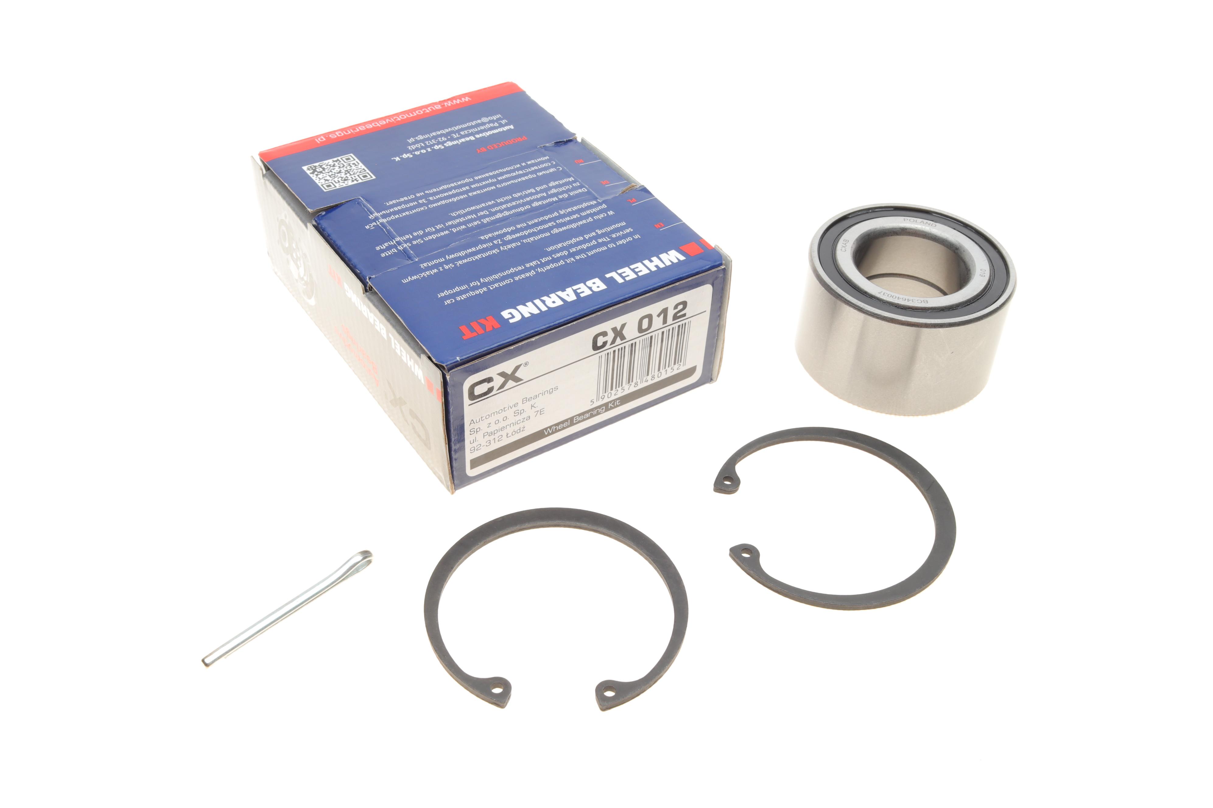 Підшипник маточини (передньої) Daewoo/Opel Astra/Kadett/Vectra 1.3-1.6 (34x64x37) (к-кт.)