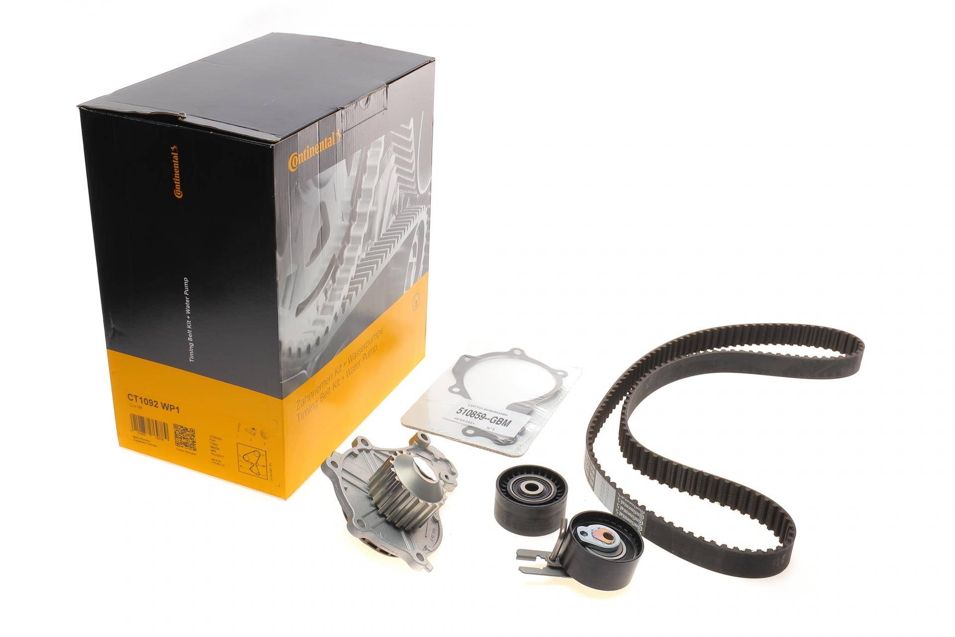 Комплект ременя ГРМ ( +ролік +помпа) Сітроен Берлінго, С2, С3, С5, Пежо Партнер, 206, 307, 308 - 1.6HDI 04-