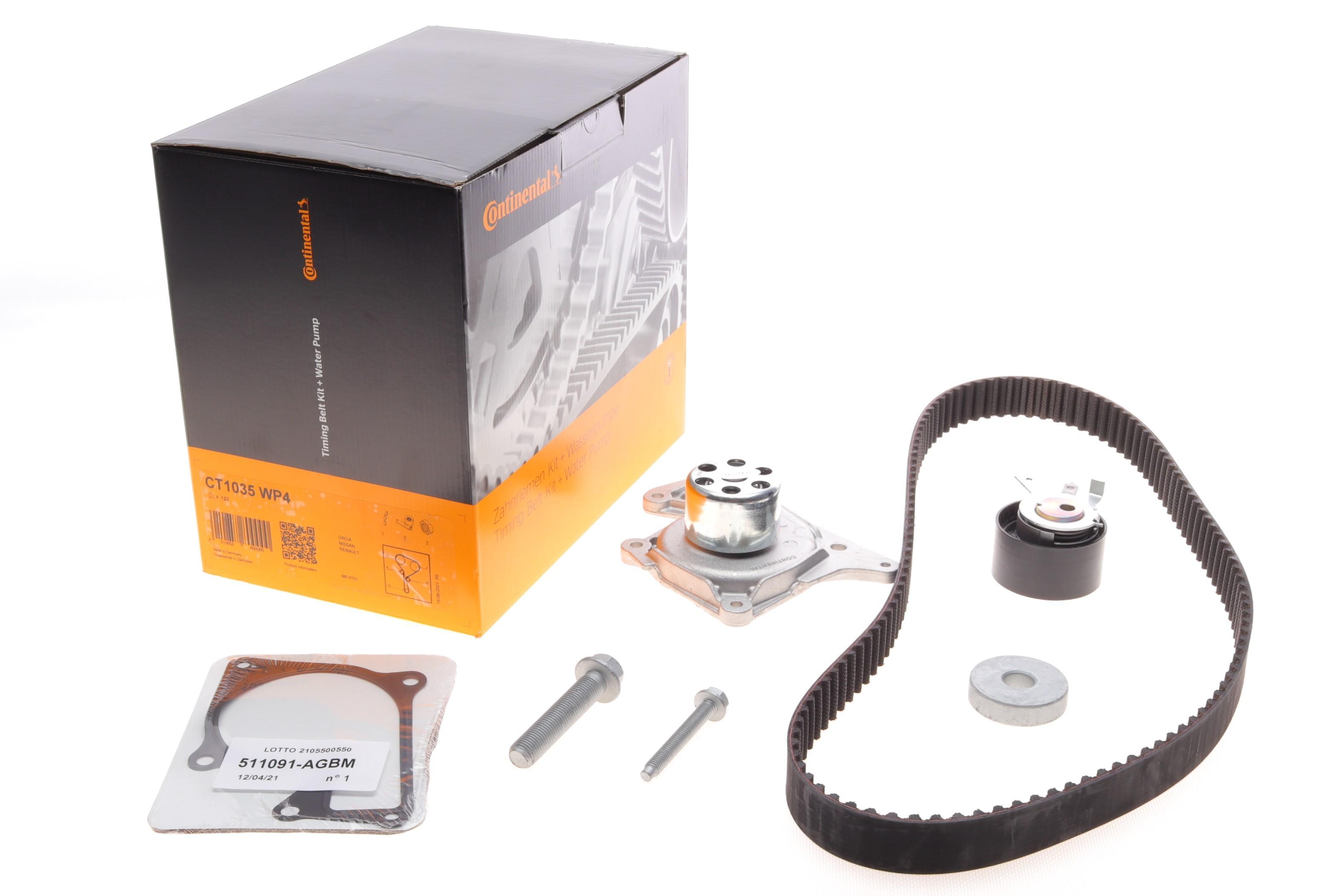 Комплект ГРМ + помпа Renault Clio/Kangoo/Megane/Scenic/Dacia Duster/Logan 1.5dCi 05- (27x123z)