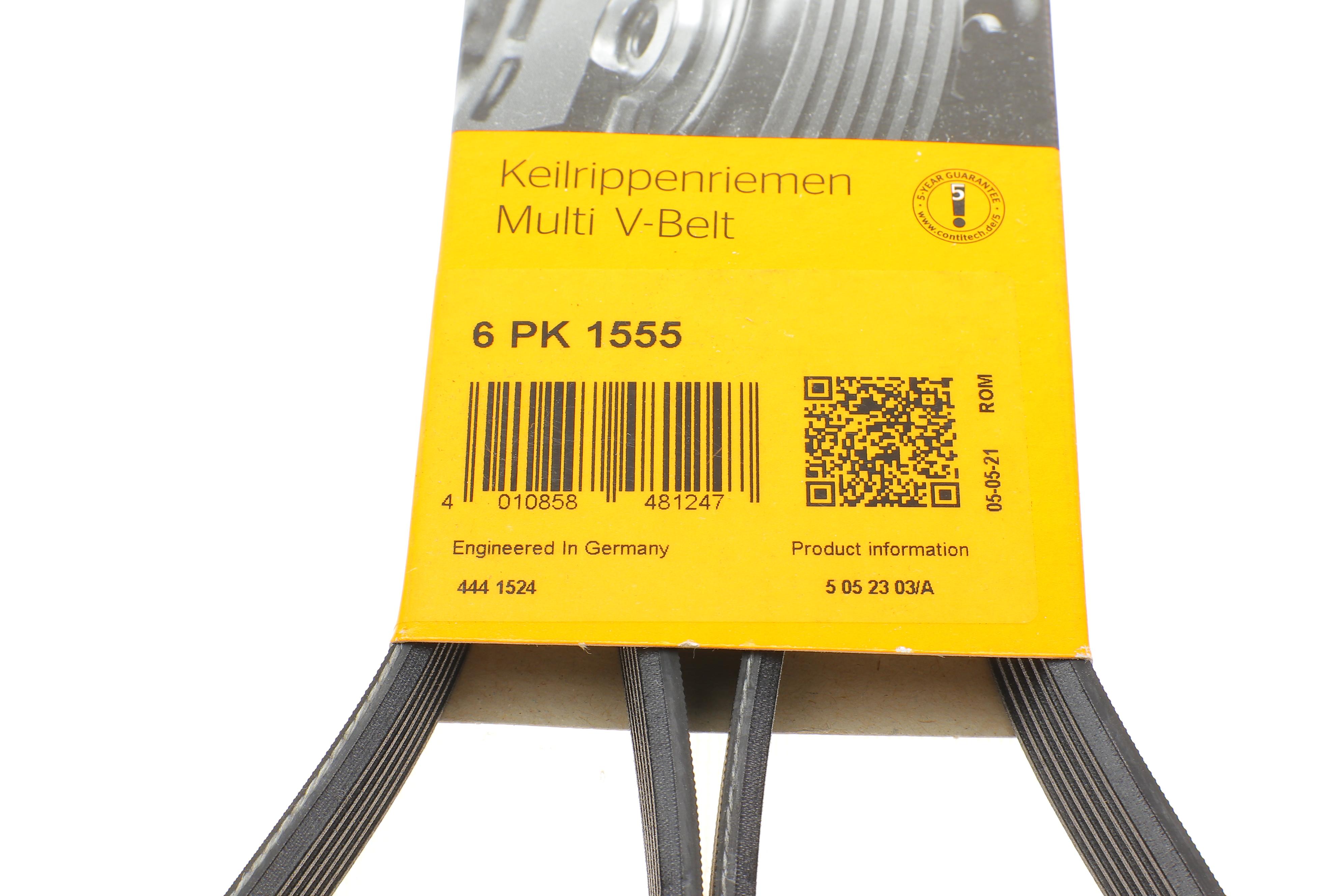 Ремінь генератора VW T5/Amarok 2.0TDI 09-/Ford Focus/Kuga/Galaxy 98-/Opel Astra J/Insignia A 1.6 08-