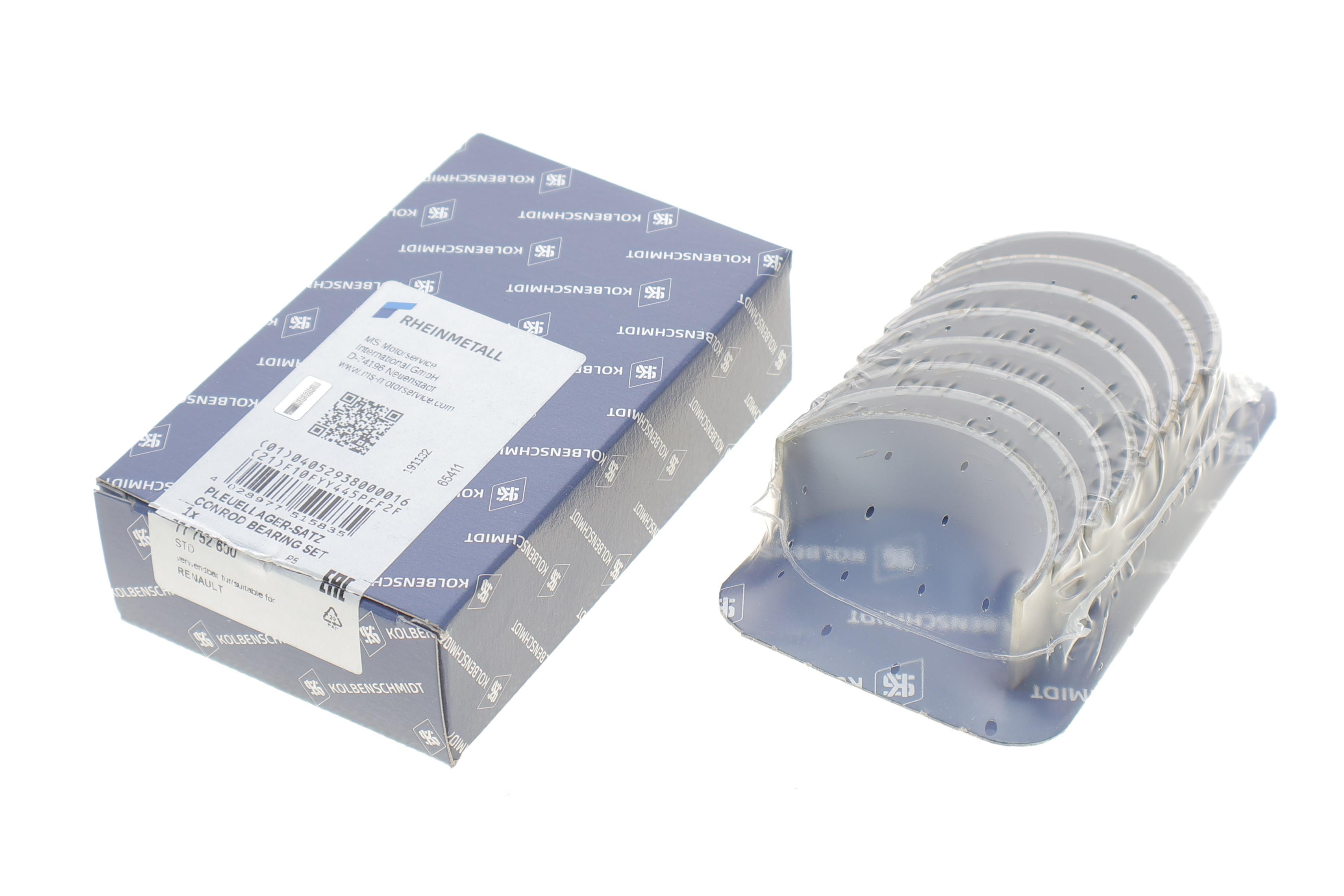 Вкладиші шатунні Renault Trafic 1.9dCi (STD) (без замка)