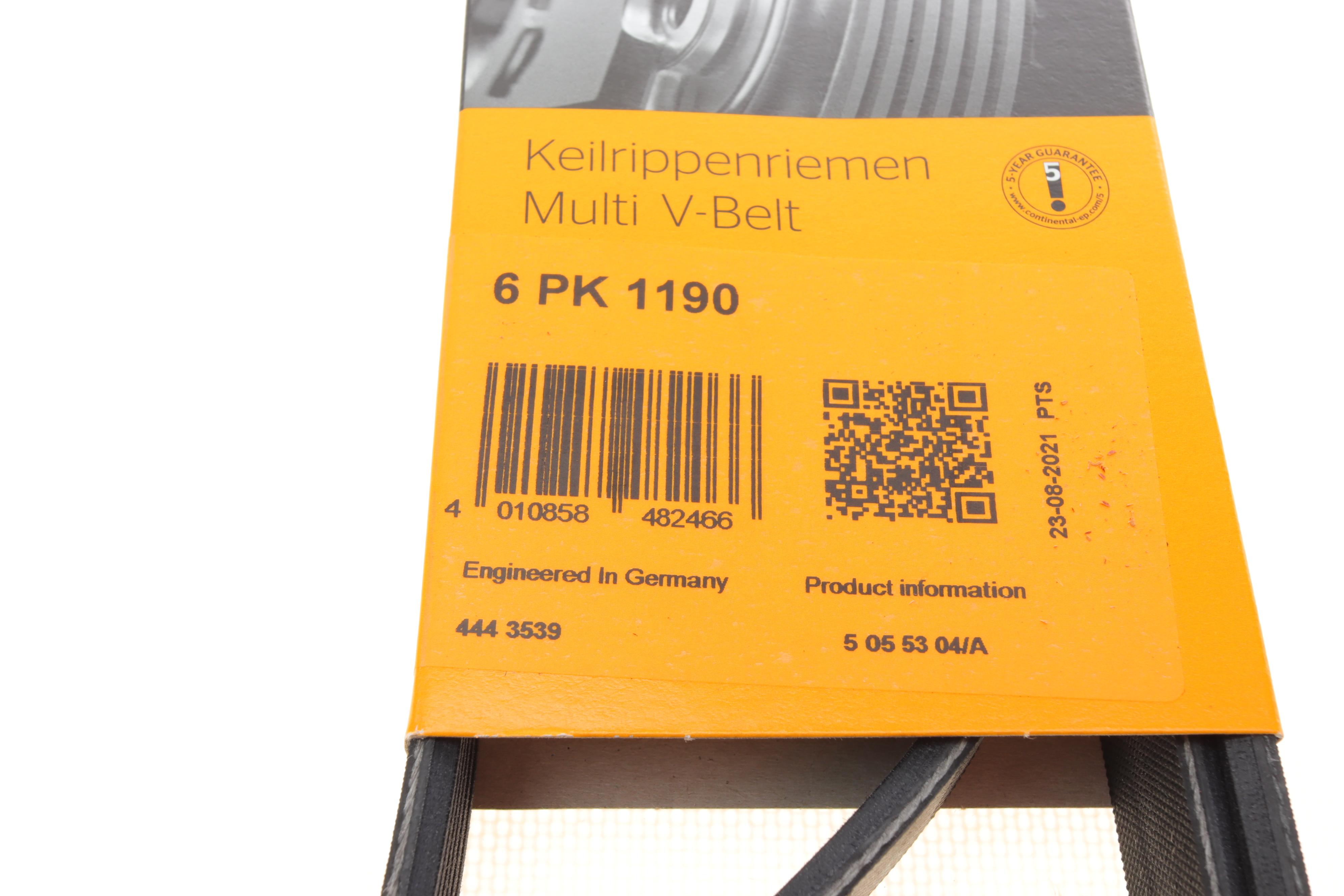 Ремінь генератора Renault Kangoo 1.9D 97-/Mazda 3/6/CX-5 2.2D 12-/Fiat Scudo 2.0 00-06