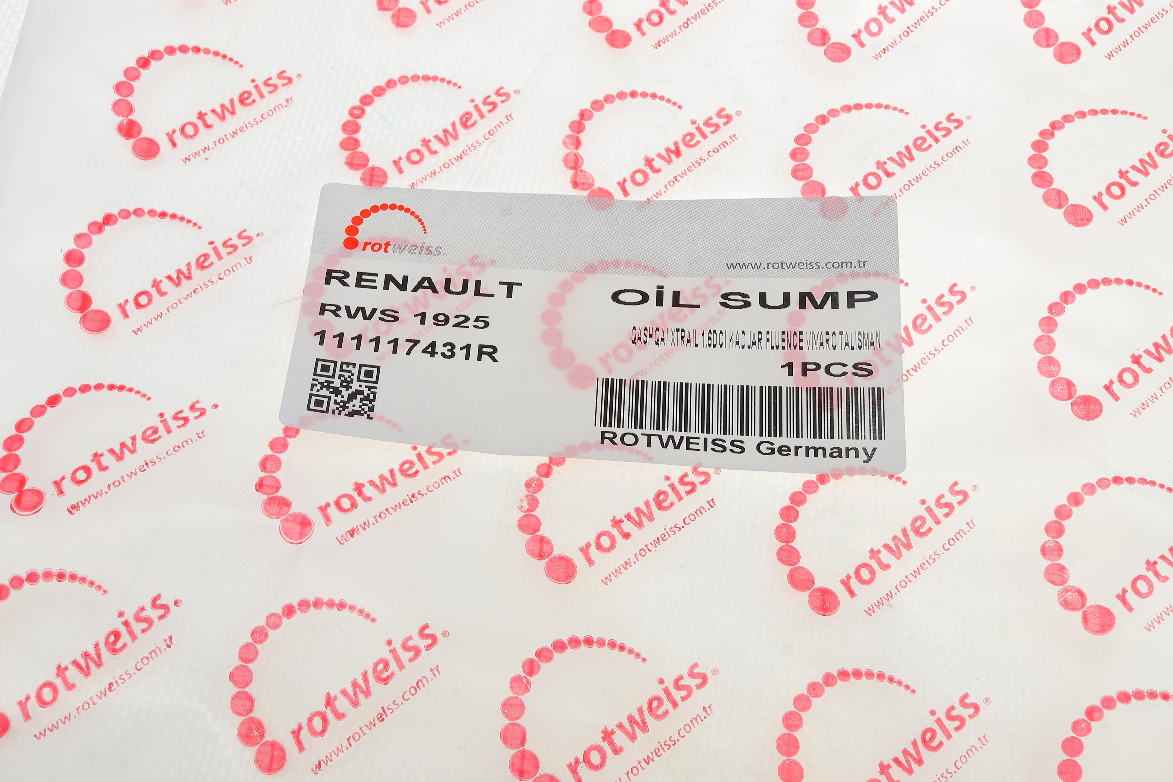 Оливозбірник (піддон) Renault Trafic/Scenic 1.6dCi R9M