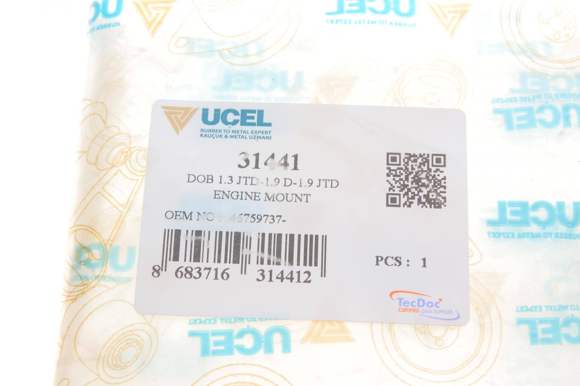 Подушка двигуна (задня) (L) Fiat Doblo 1.3/1.9JTD 01-