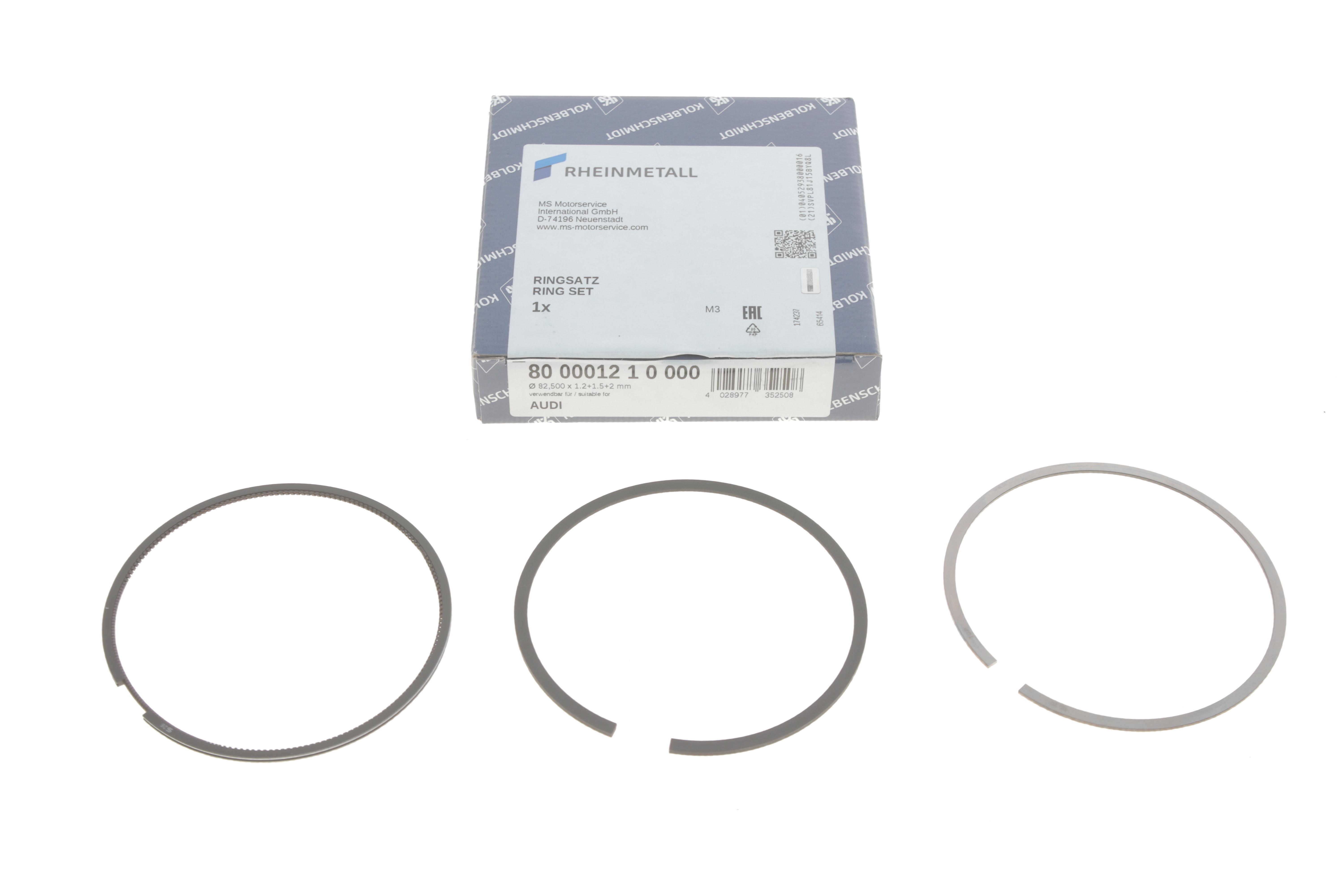 Кільця поршневі VW T5 2.0i 03-15 (82.50mm/STD) (1.2-1.5-2)