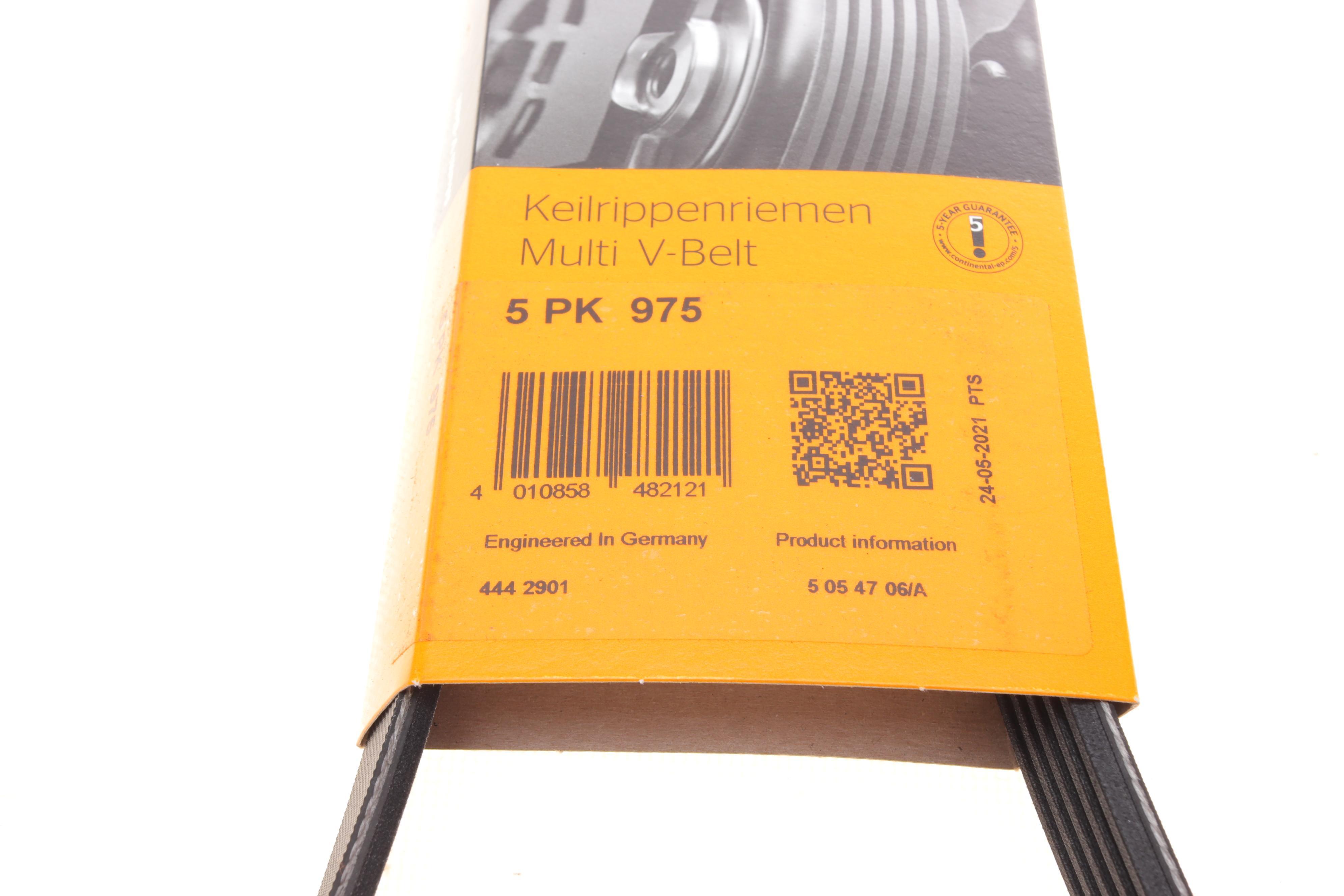 Ремінь генератора BMW 5 (E34)/7 (E38)/Citroen BX/Daewoo Lanos/Nexia 85-01(5PK975)