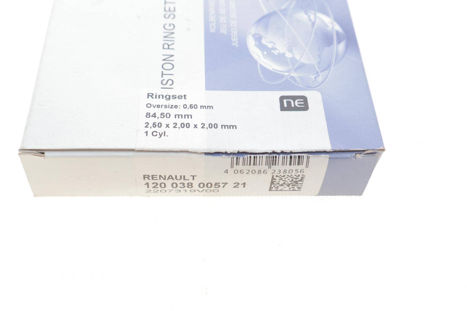Кільця поршневі Renault Trafic 2.0DCI 05- (84.50mm/+0.5) (2.5-2-2) = 8938575000