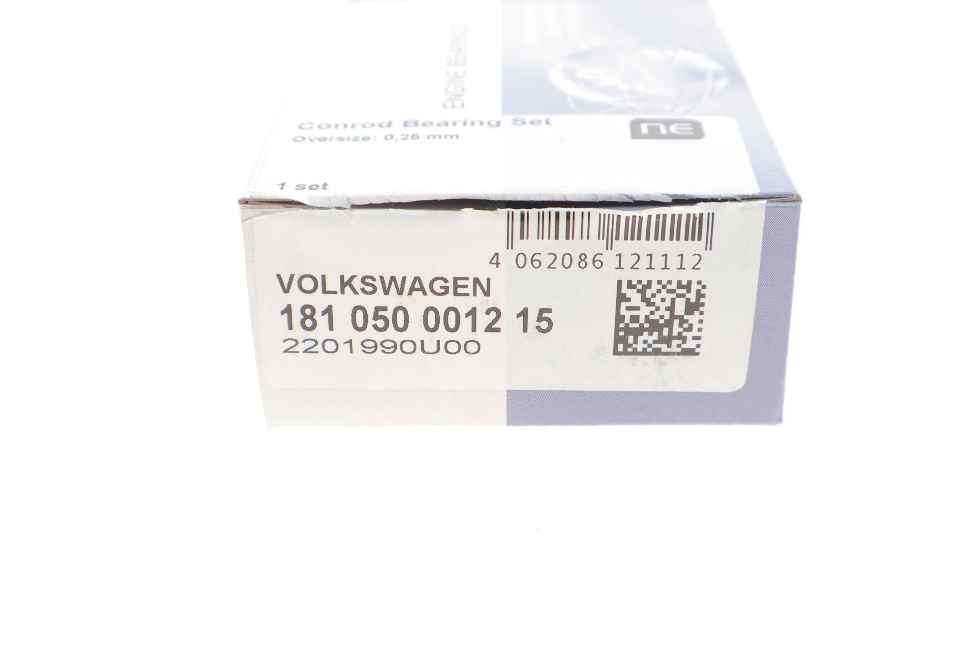 Вкладиші шатунні Audi A3/A4/A6/VW Caddy/T4/T5 1.9TDI (+0.25) = 6150612500