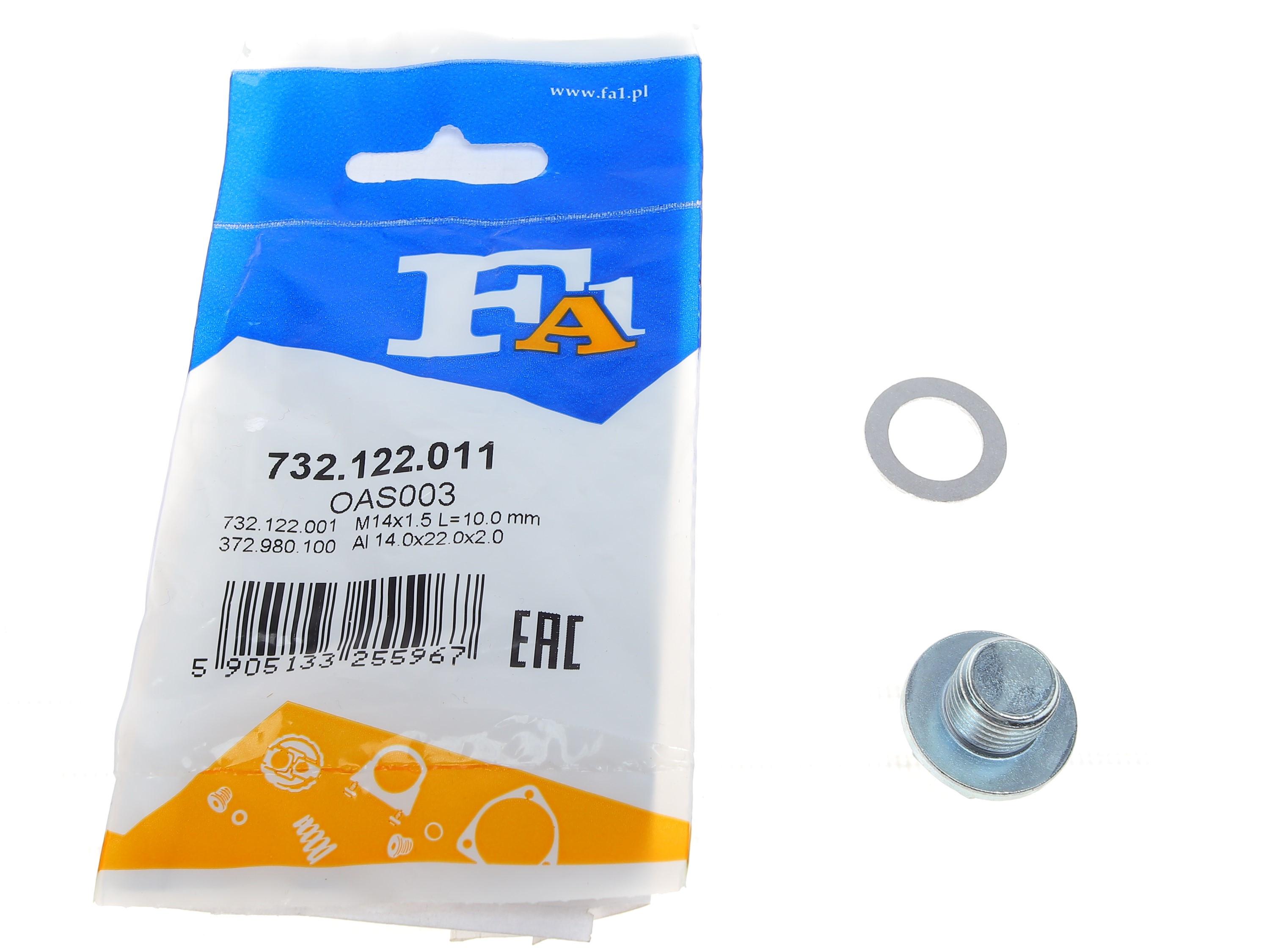 Болт зливу оливи + шайба Chevrolet Aveo/Daewoo Lanos/Nubira/Honda Accord/Civic 87- (M14x1.5)