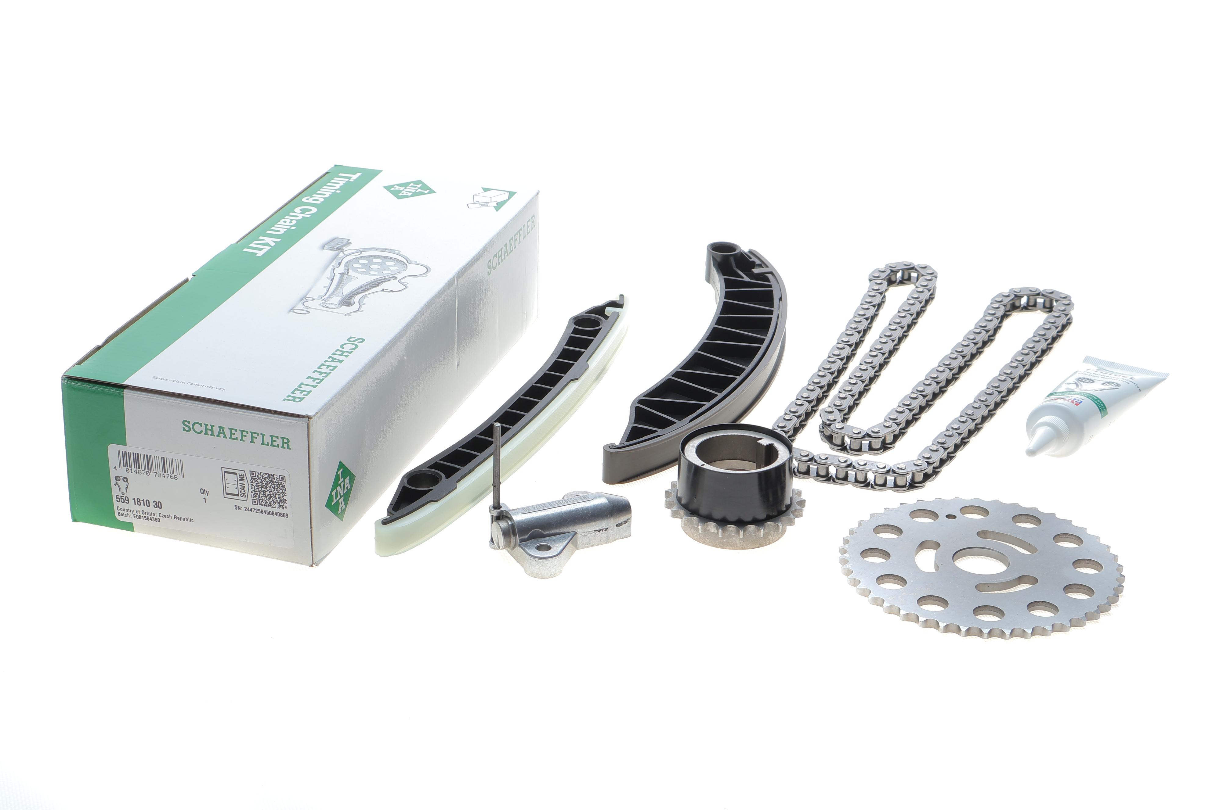 Комплект ланцюга ГРМ Renault Trafic II/Opel Vivaro A 2.0dC/CDTI 06-, 66/84kw, M9R, (ланцюг INA)