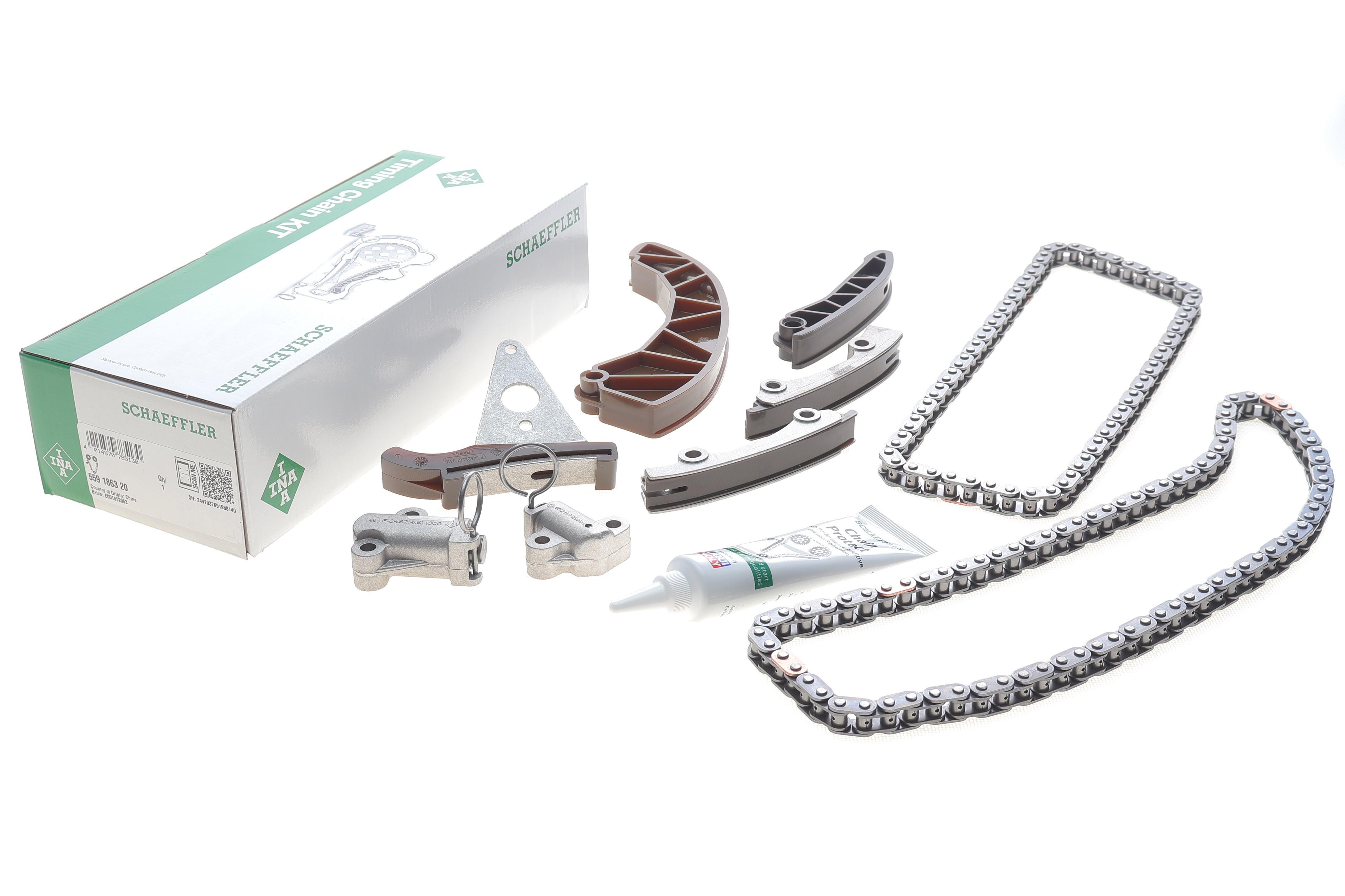 Комплект ланцюга ГРМ Hyundai Elantra/KIA Ceed 1.6 CRDi 05-15, (ланцюг INA)